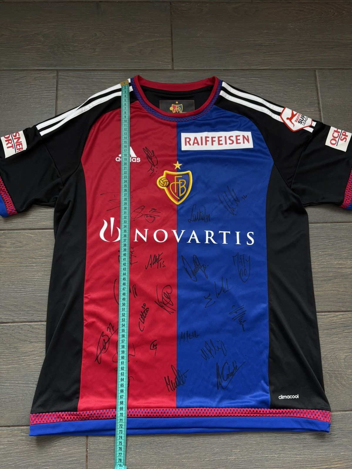 Adidas FC Basel 2015 Player Issue #36 Embolo Soccer Jersey