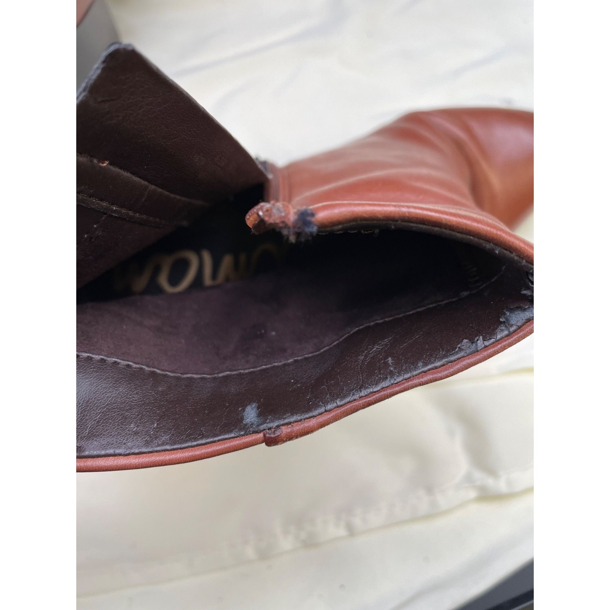 Sam Edelman Sam Edelman Womens Brown Leather Ankle Boots Shoes SIze 6.5 Size US 6.5 / IT 36.5 - 8 Thumbnail
