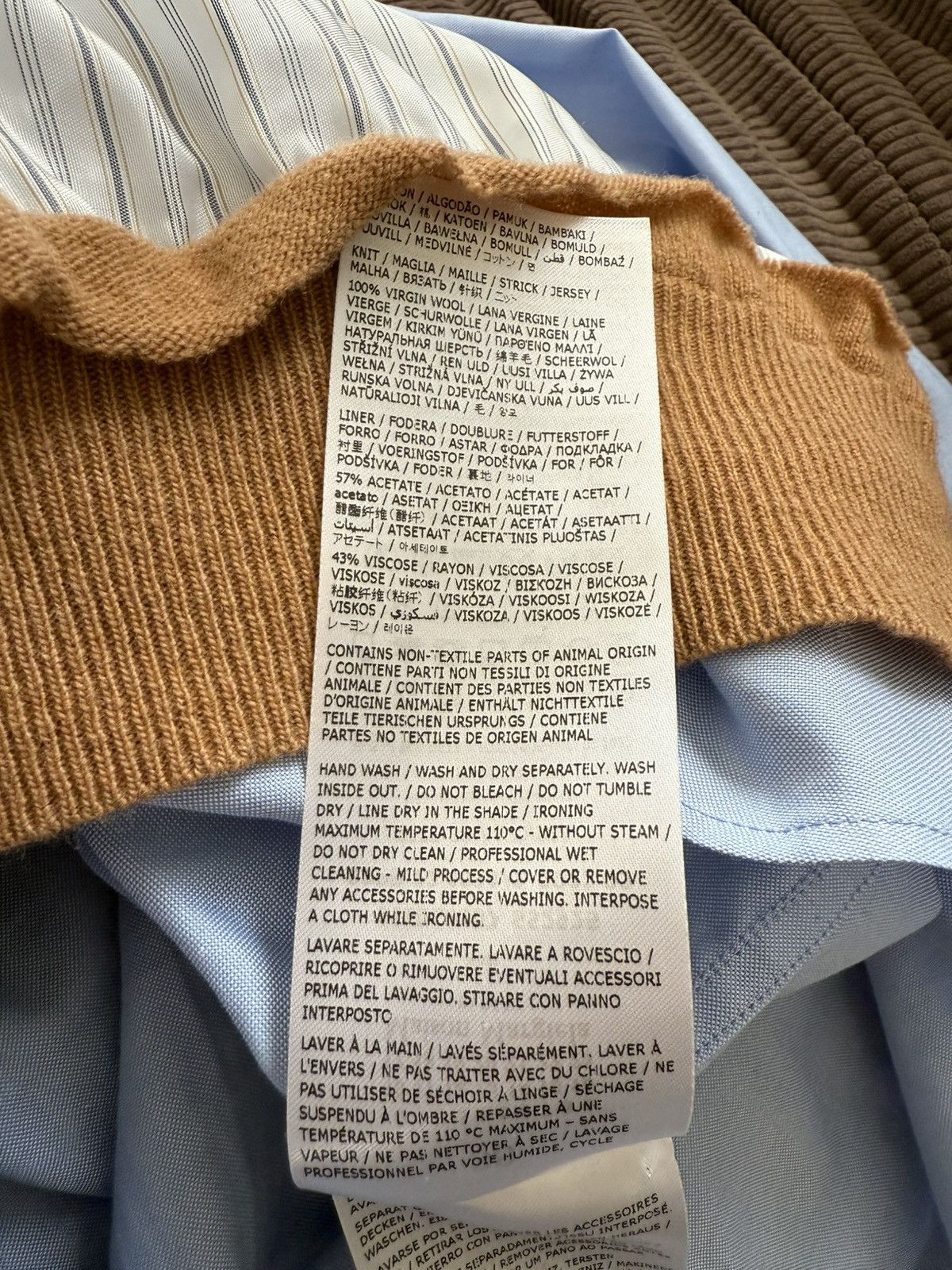 Maison Margiela Maison Margiela Spliced Oxford Shirt Size US XS / EU 42 / 0 - 7 Thumbnail