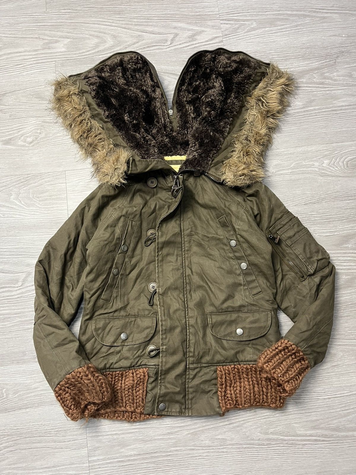 If Six Was Nine × Japanese Brand × Le Grande Bleu (L.G.B.) Japanese Faux Fur Jacket Goa lgb style Size M / US 6-8 / IT 42-44 - 2 Thumbnail