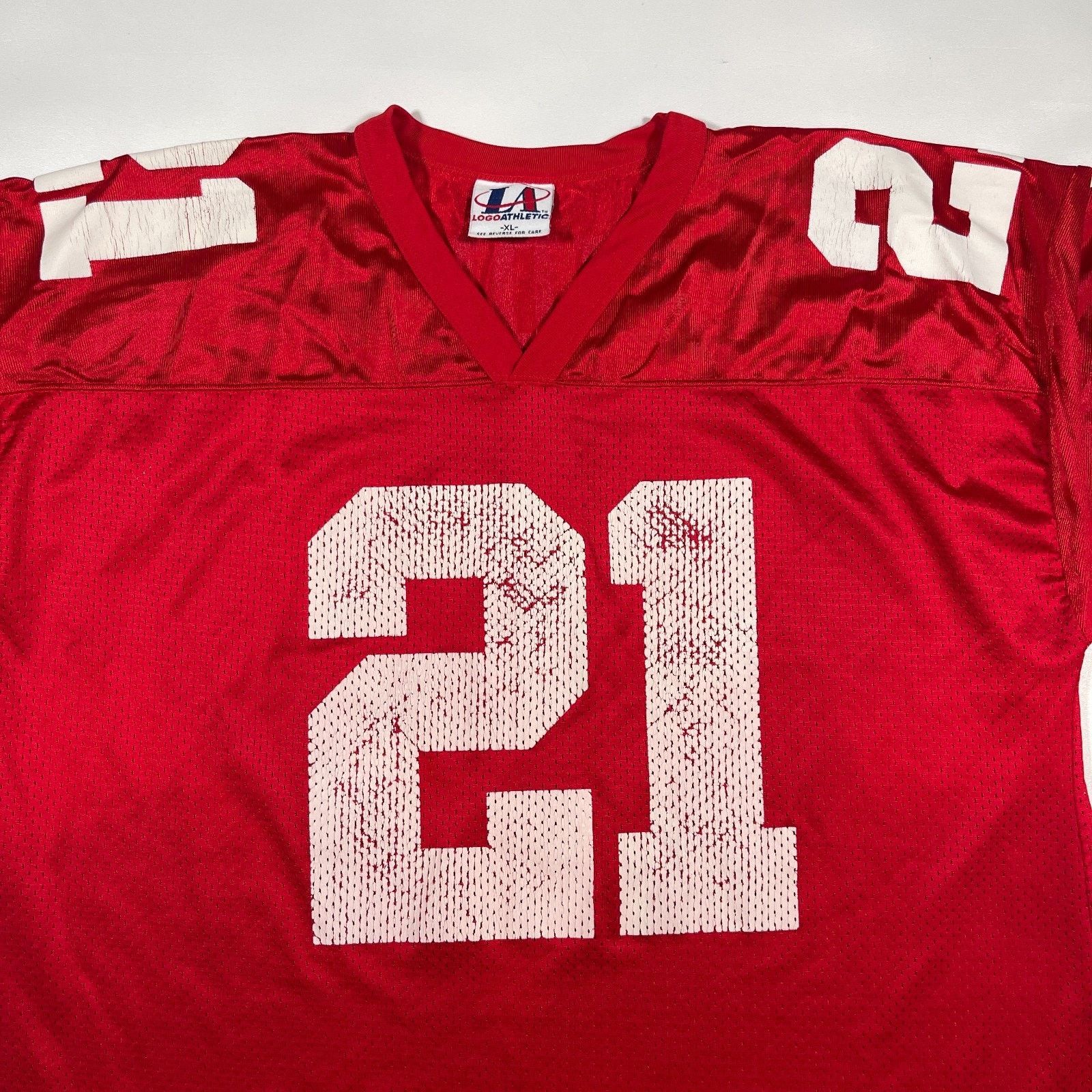 Logo Athletic Vintage 90s Deion Sanders Logo Athletics 49ers Jersey XL Size US XL / EU 56 / 4 - 2 Thumbnail