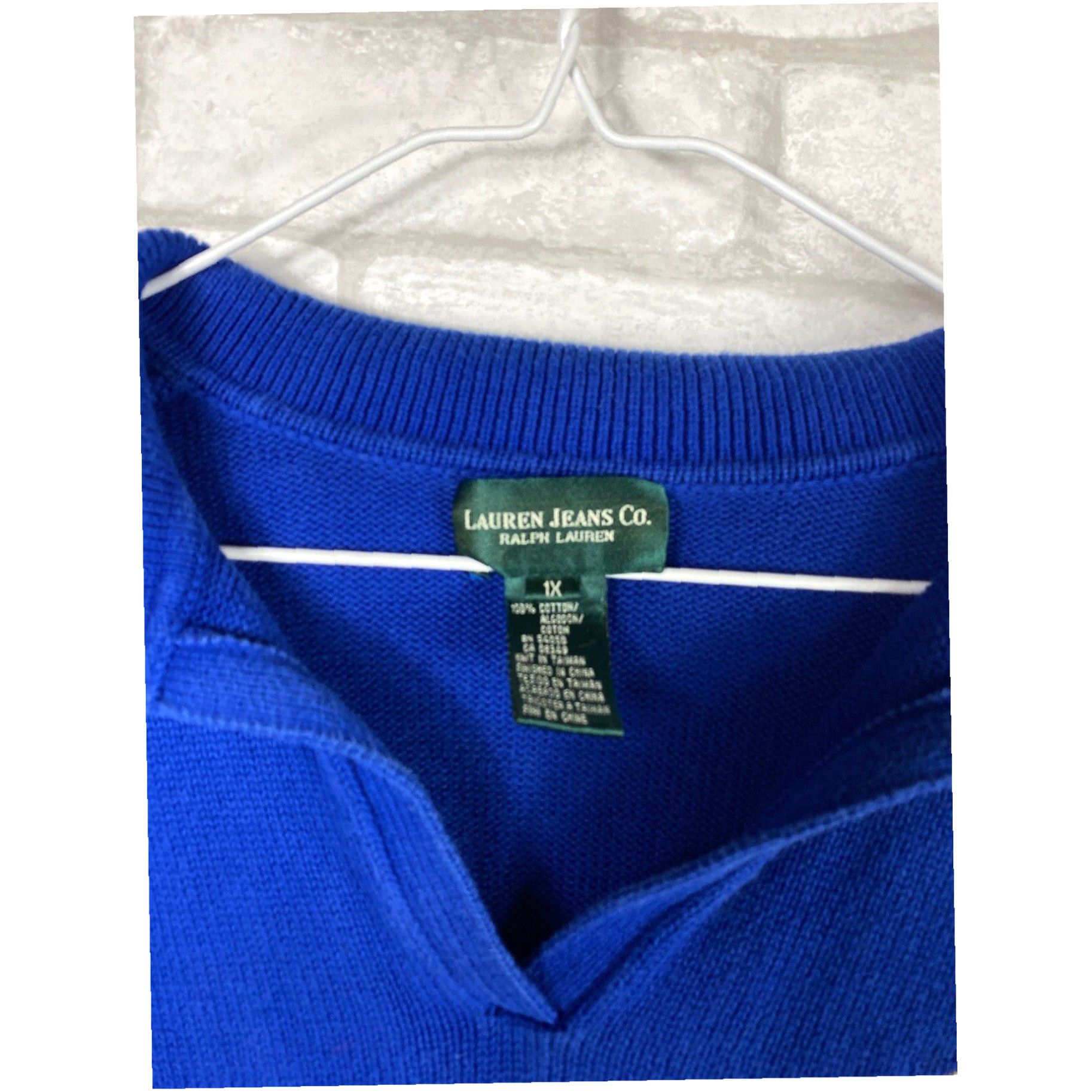 Ralph Lauren LAUREN JEANS CO by Ralph Lauren Pullover Blue Sweater Size XL / US 12-14 / IT 48-50 - 5 Thumbnail
