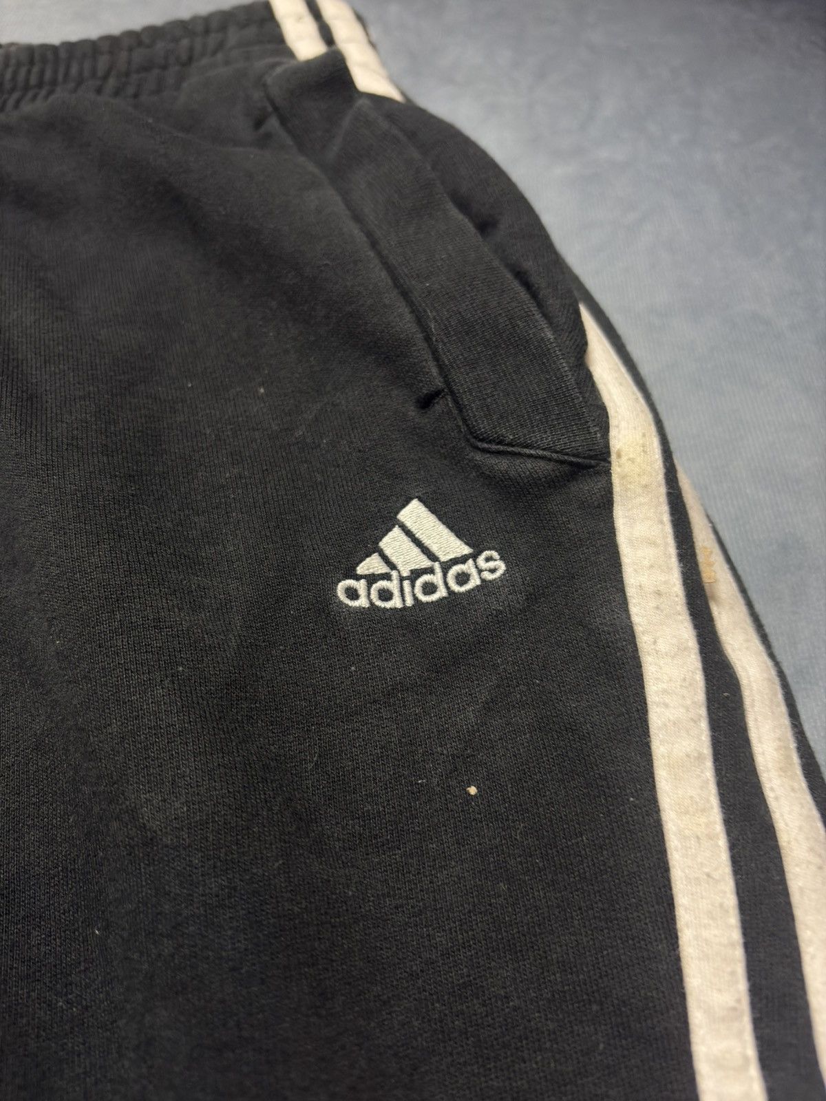 Adidas Adidas Track Pants 2005 – Black White – Size M – Y2K Vintage Size US 32 / EU 48 - 2 Thumbnail