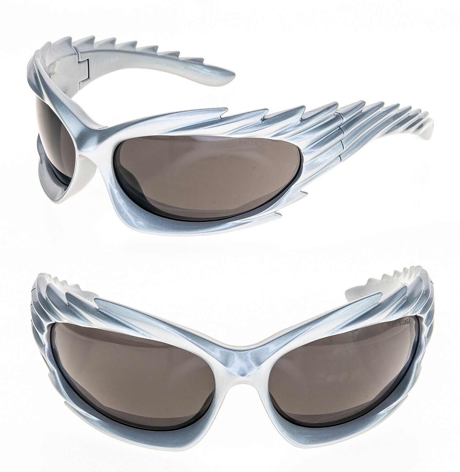 image of Balenciaga Adidas 0255 Silver 003 Fashion Spike Mask Bb0255S, Women's