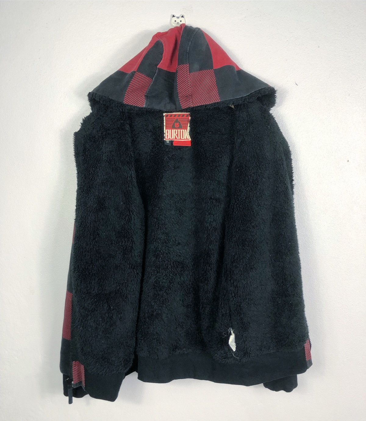 Burton × Vintage Rare Burton Snowboard Checkered Hoodie Size US S / EU 44-46 / 1 - 9 Thumbnail