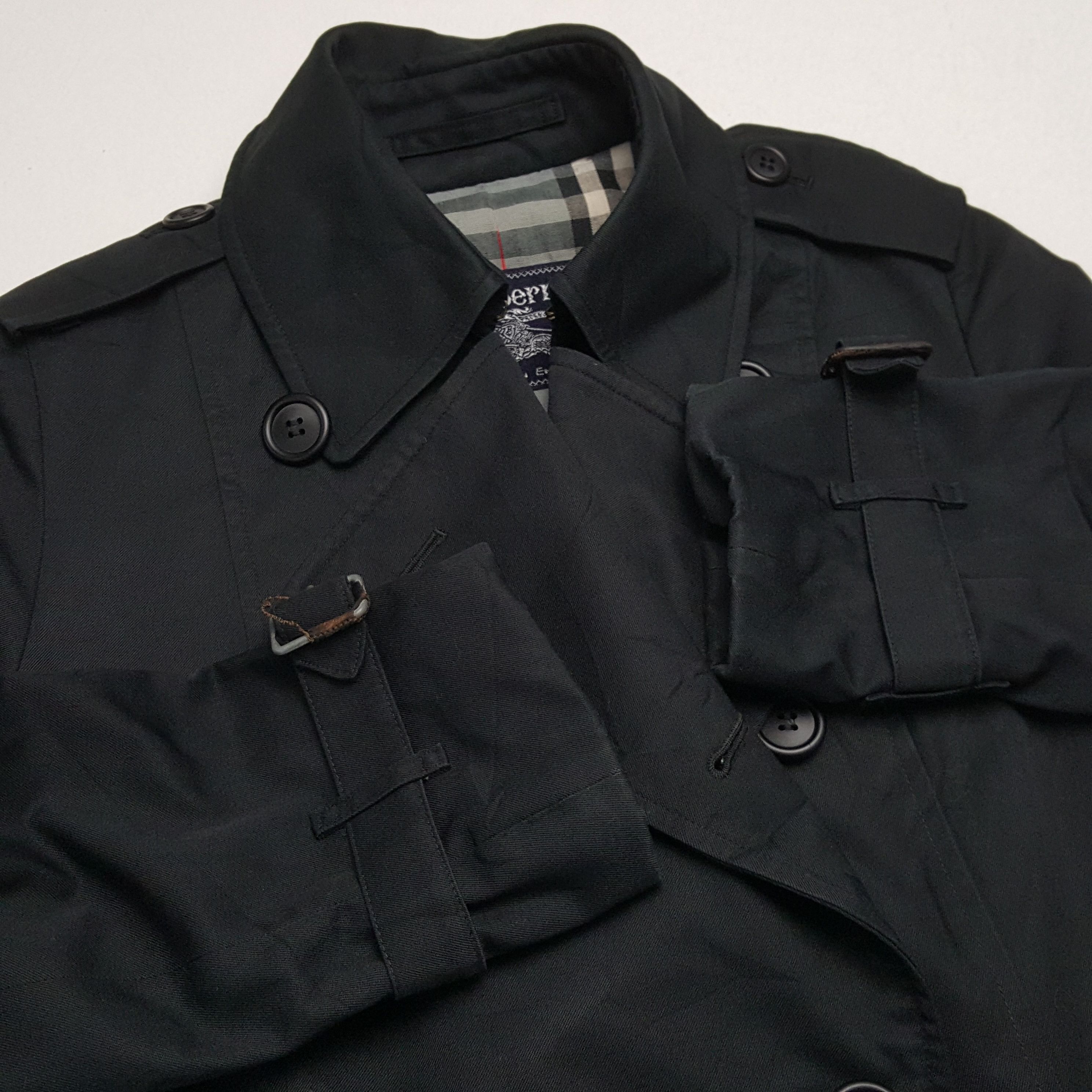 Burberry × Vintage Vintage BURBERRY LONDON Nova Check Trench Coat Jacket Size XXS / US 00 / IT 34 - 9 Thumbnail