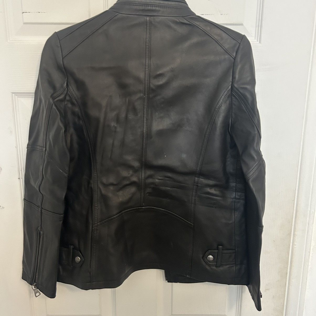 Designer × Vintage Womans Leather Jacket Size S / US 4 / IT 40 - 2 Thumbnail
