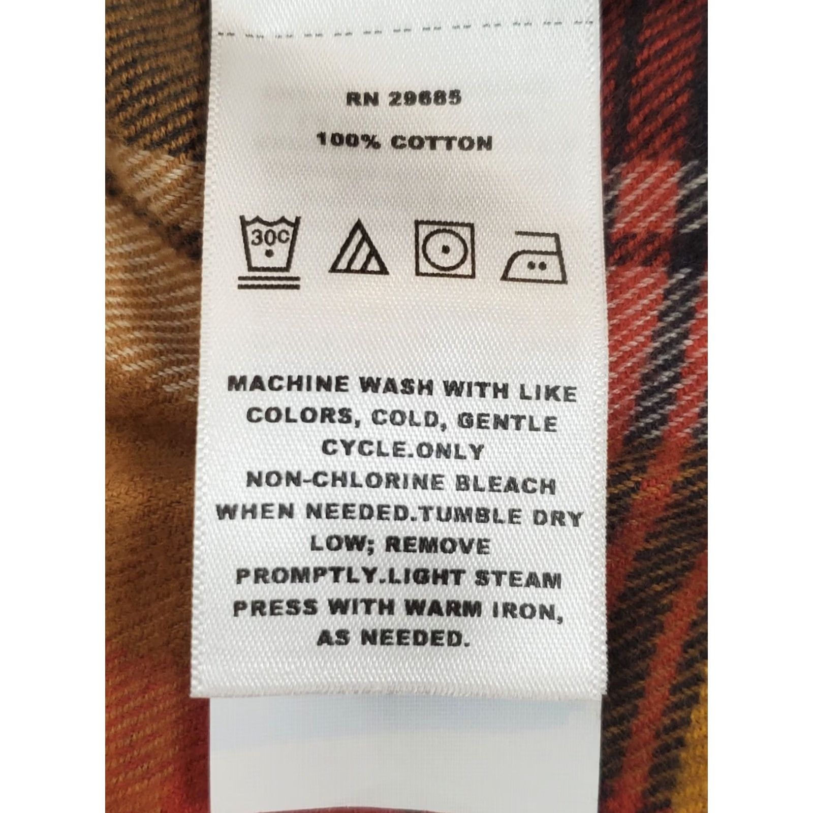 Pendleton Pendleton Burnside Flannel Shirt Tan Red Gold Plaid Button Long Sleeve Mens M Size US M / EU 48-50 / 2 - 5 Thumbnail