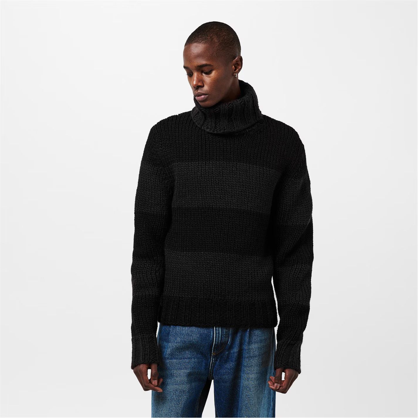 Dolce & Gabbana o1g2r1mq0426 Crew Neck Jumper in Black/Grey Size US S / EU 44-46 / 1 - 2 Thumbnail