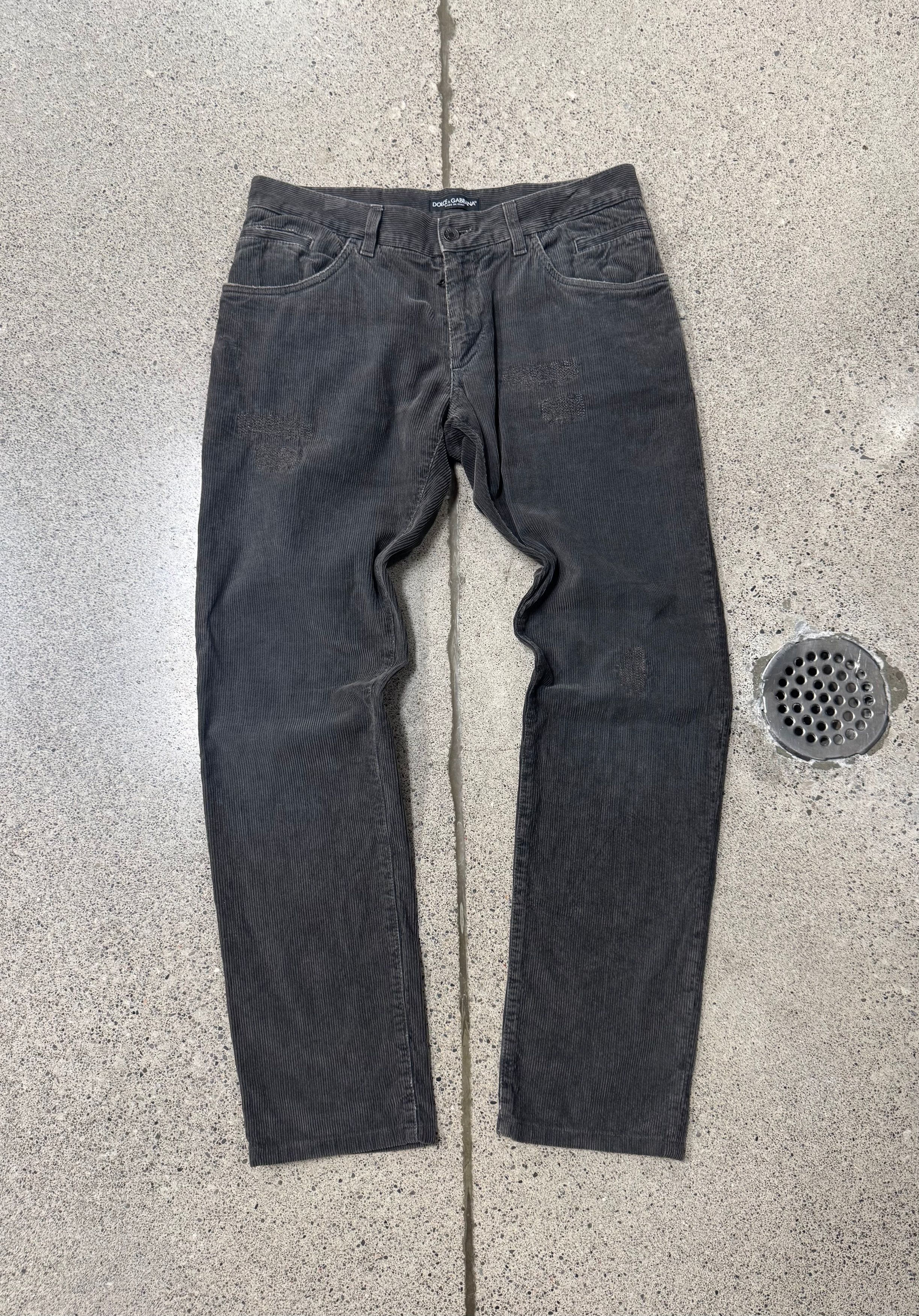 Dolce & Gabbana Dolce & Gabbana Mainline Brown Corduroy Bootcut Pants Size US 30 / EU 46 - 1 Thumbnail