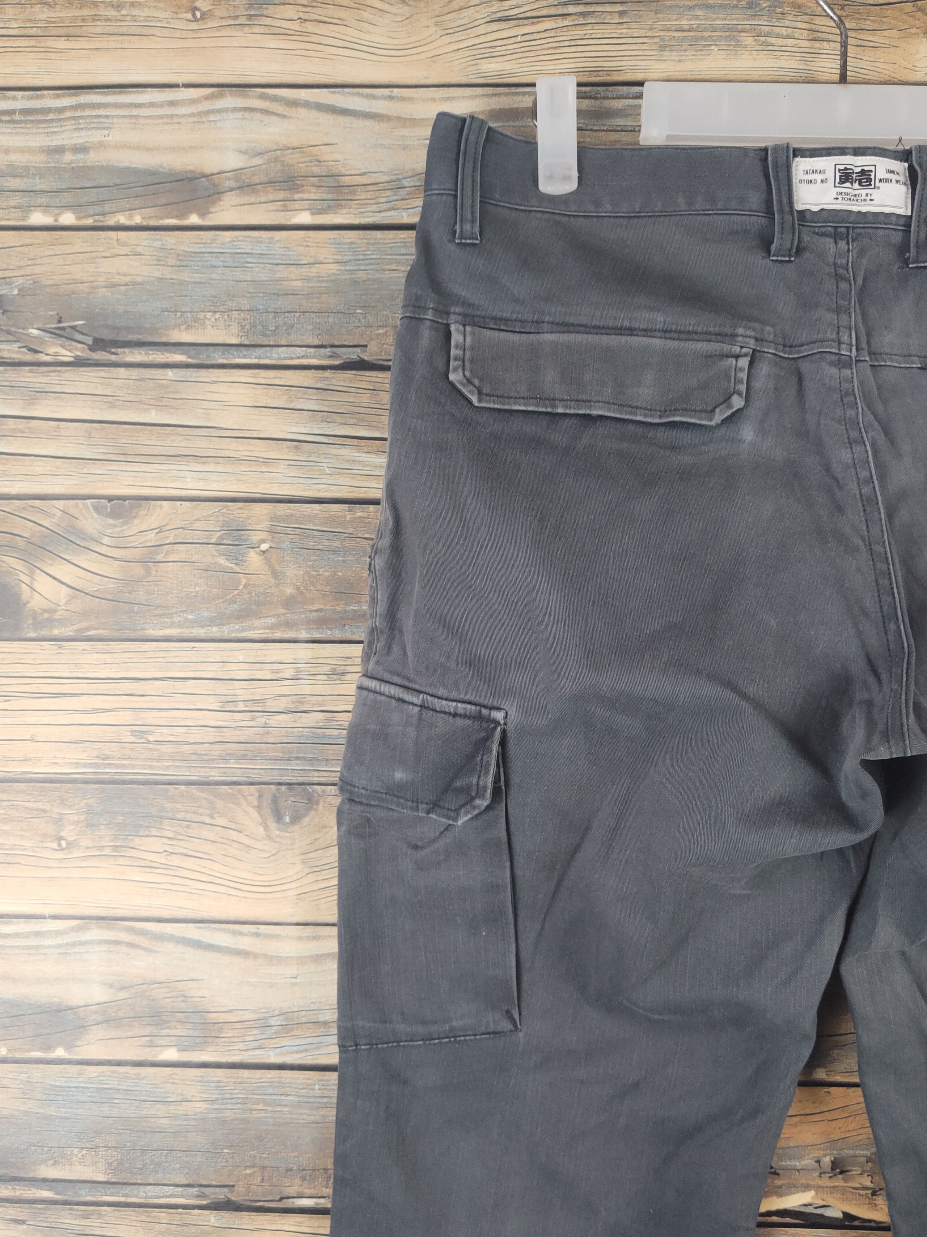 Japanese Brand DL Toraichi Dark Gray Multipocket Tactical Cargo Pants #1506 Size US 33 - 8 Thumbnail