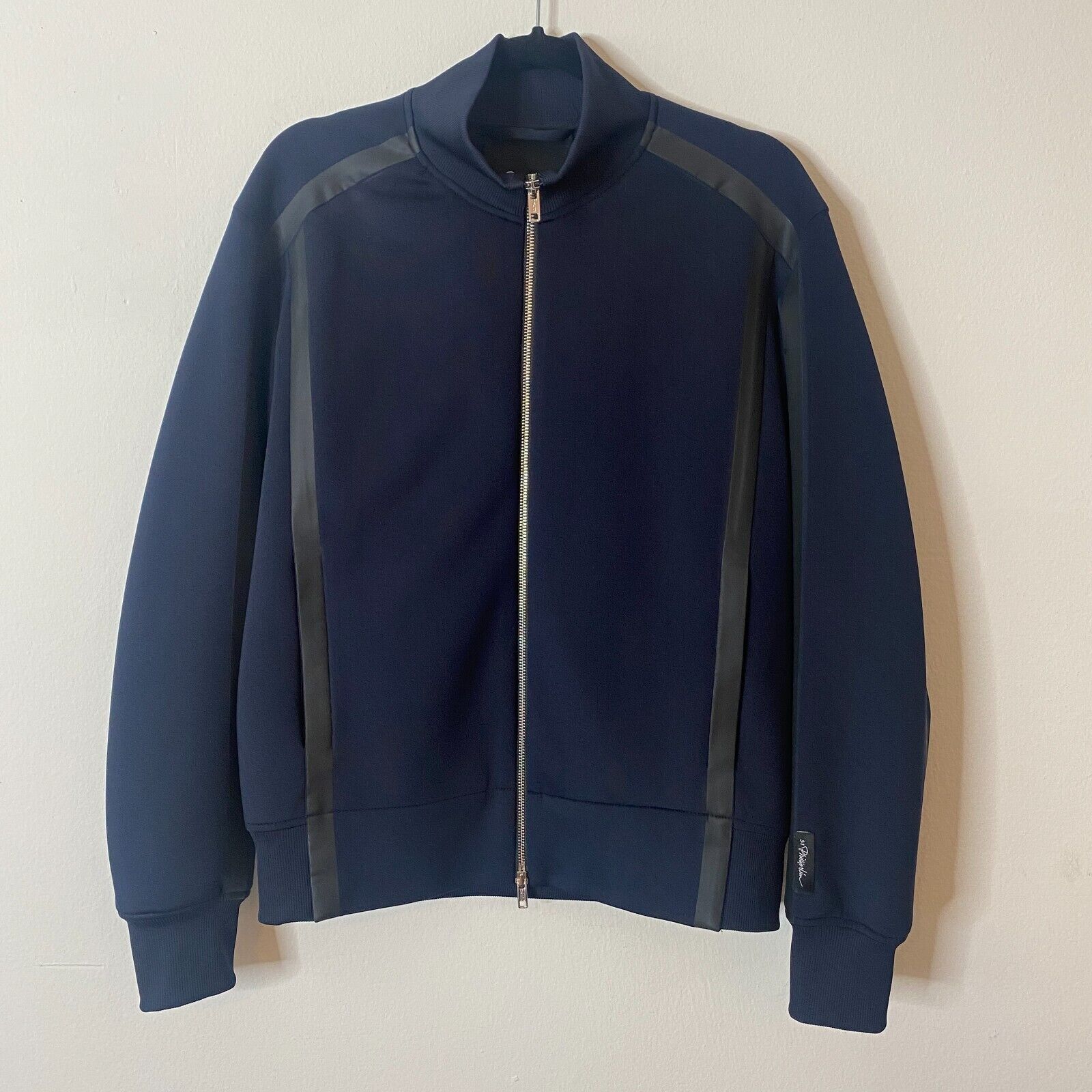 3.1 Phillip Lim 3.1 Phillip Lim Navy Track Jacket Zip Black Stripe Piping M Size US M / EU 48-50 / 2 - 1 Thumbnail