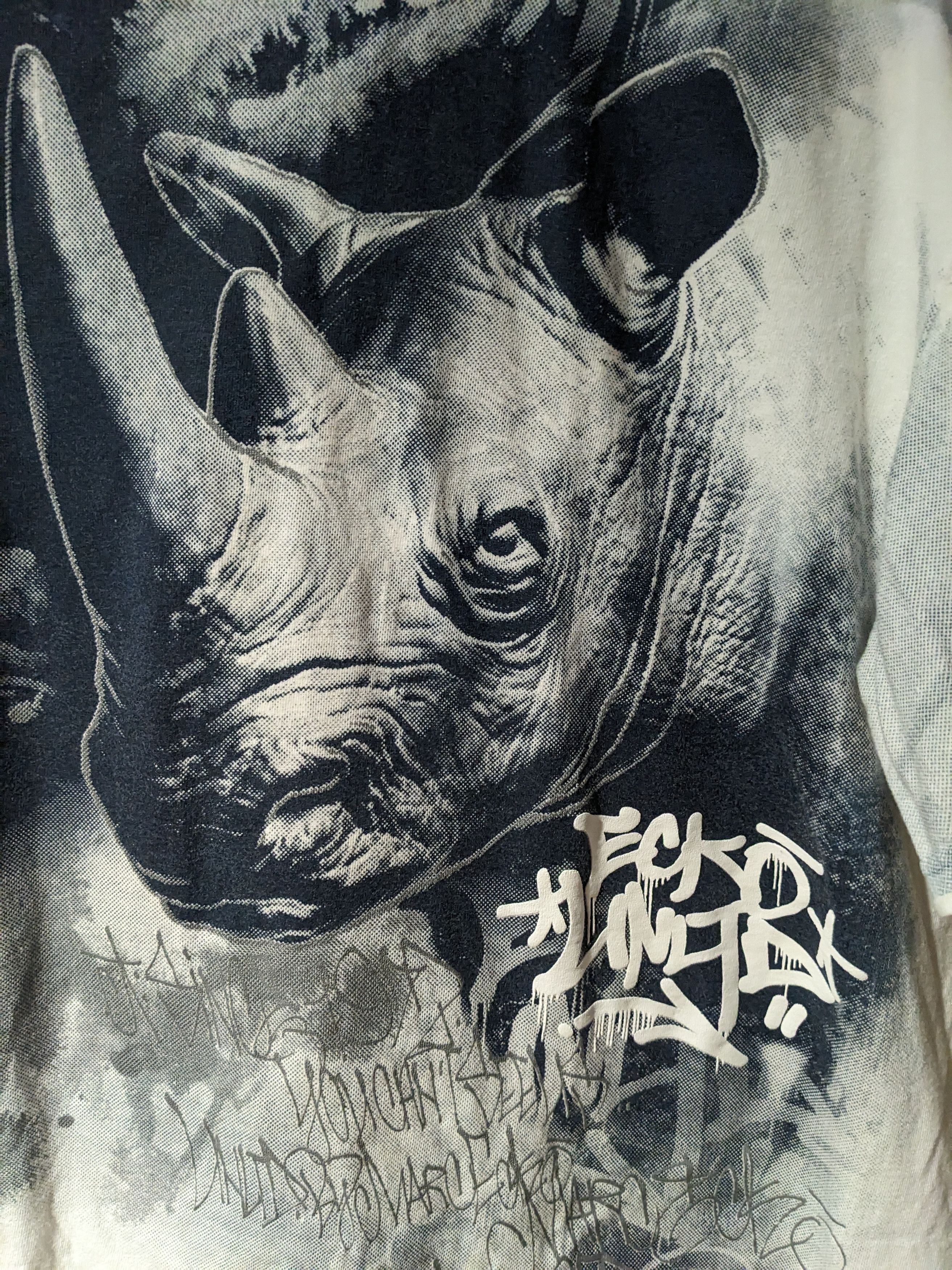Ecko Unltd. × Vintage Vintage Y2K Ecko Unlimited Rhino All Over Print T-Shirt Size US XL / EU 56 / 4 - 2 Thumbnail