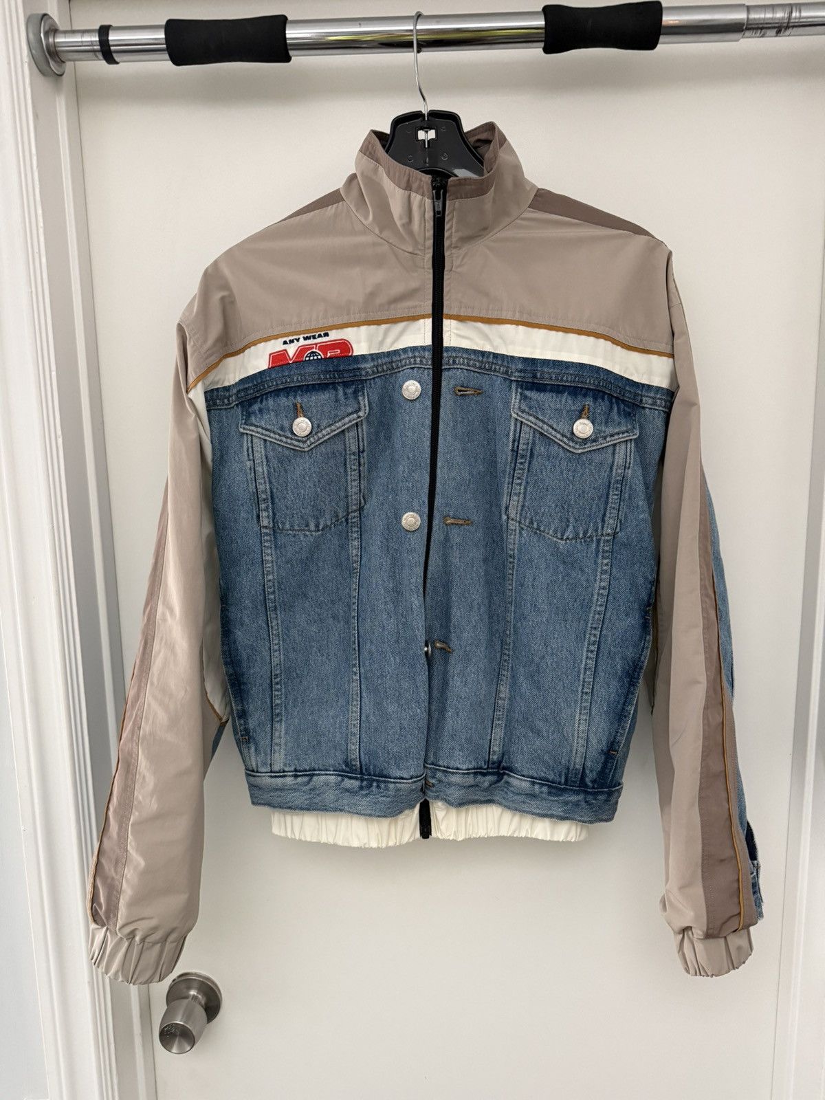 Martine Rose SS19 Hybrid Denim Track Jacket