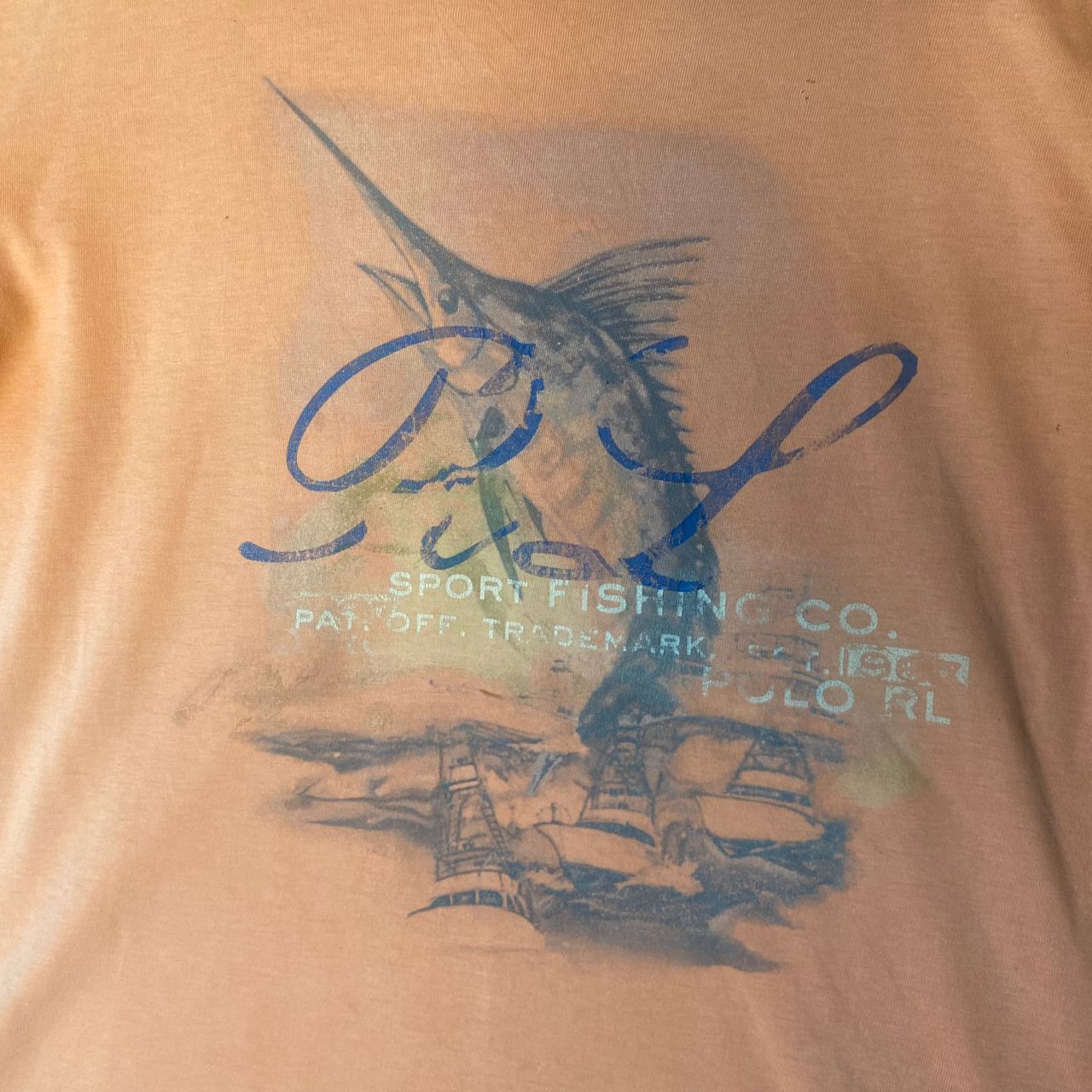 Polo Ralph Lauren Vintage Polo Ralph Lauren Fishing Tshirt Size US L / EU 52-54 / 3 - 3 Thumbnail