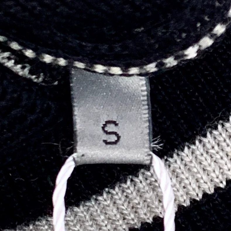 Dior Dior Black striped letter inlaid mulberry silk round-neck s Size S / US 4 / IT 40 - 8 Thumbnail