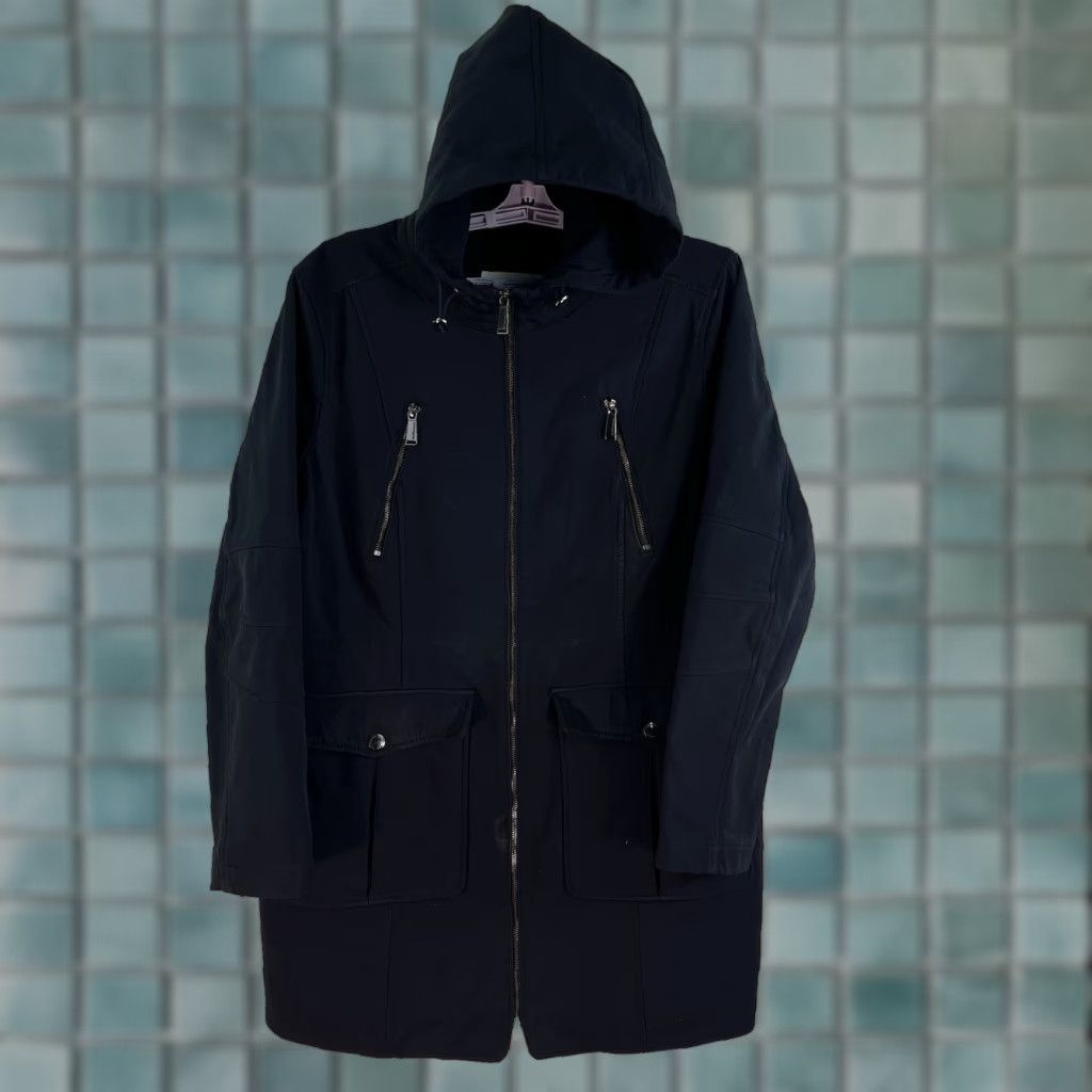BCBGeneration BCBGeneration Women’s Zip Up Jacket XL Black - Regular Fit, Softshell, Hooded, Full Zip, Solid, Outerwear Jacket Size XL / US 12-14 / IT 48-50 - 1 Thumbnail