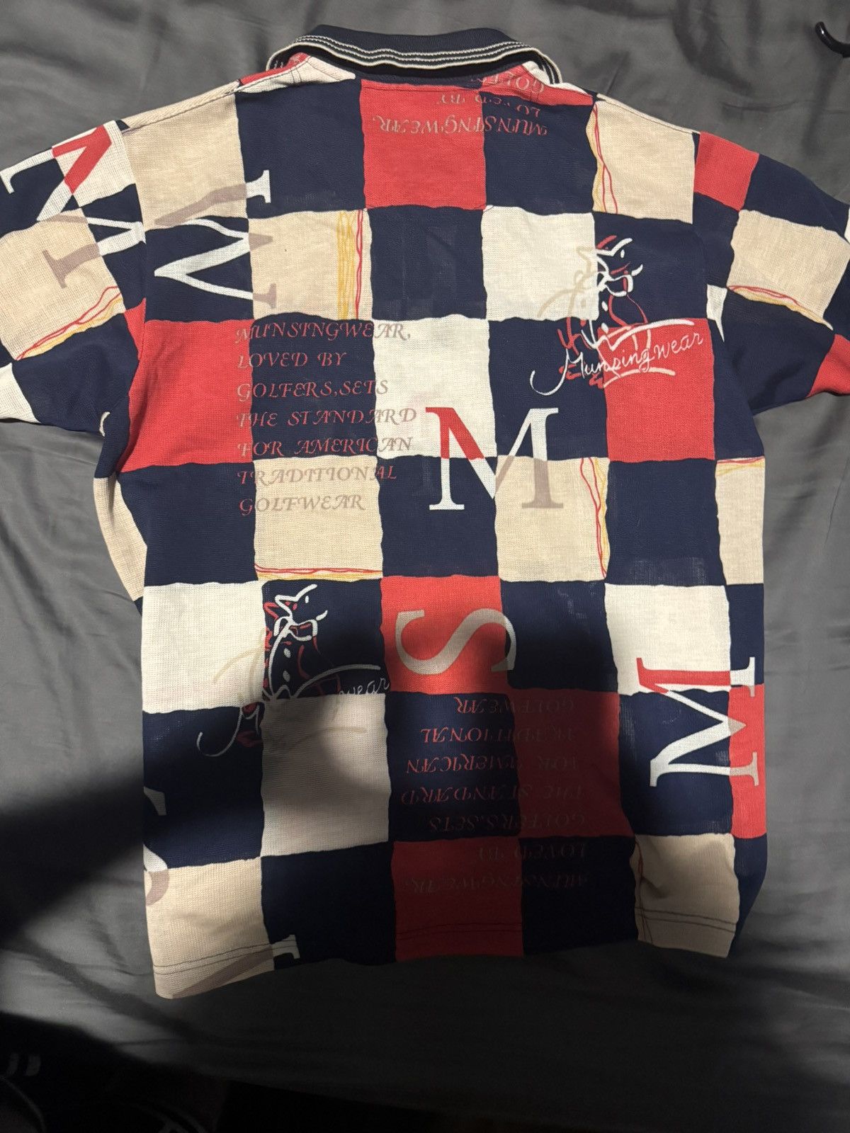 Japanese Brand × Vintage Vintage Munsingwear Golf Classic Polo Golf Shirt Size US L / EU 52-54 / 3 - 2 Thumbnail