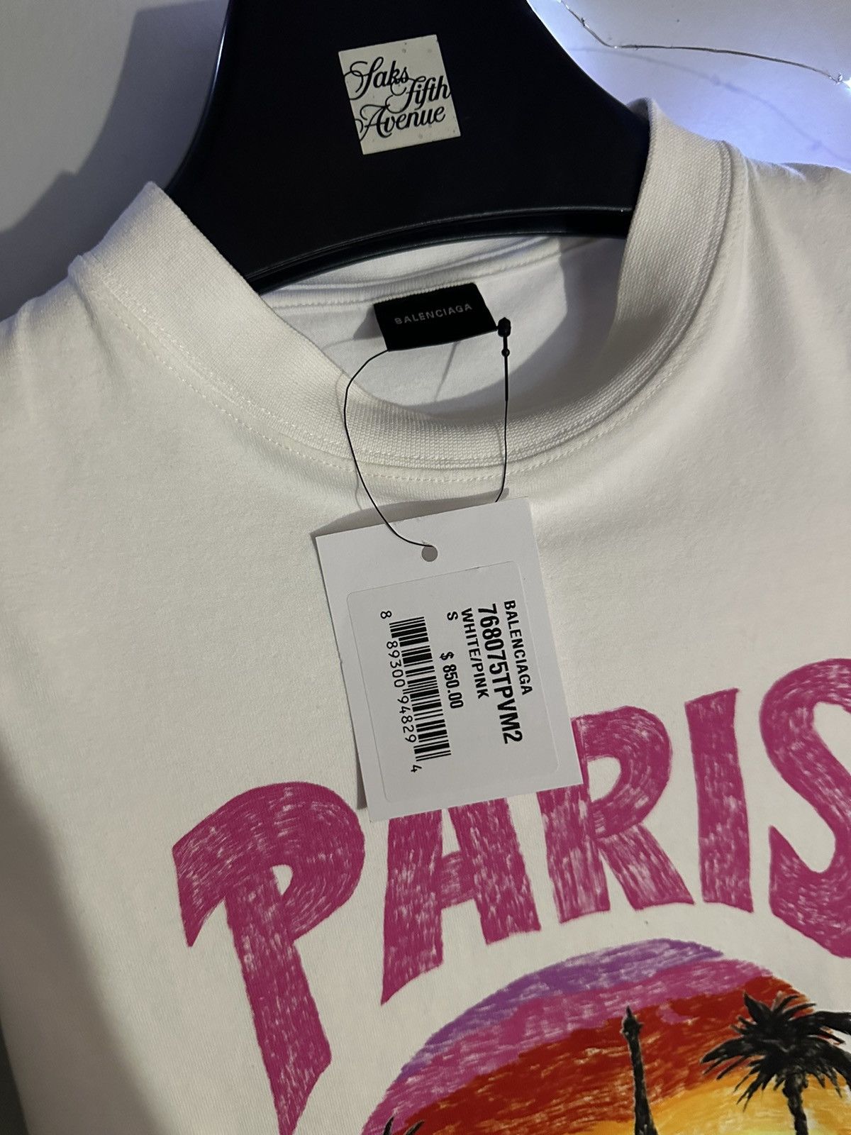 Balenciaga Balenciaga tropical Paris t shirt size small Size S / US 4 / IT 40 - 2 Thumbnail