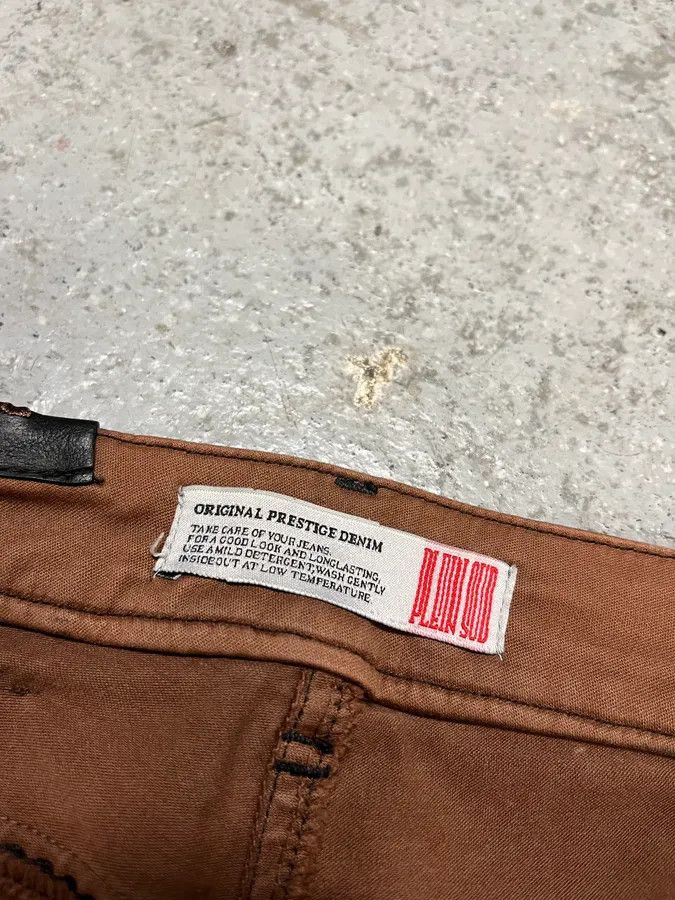 Vintage Plein Sud Waxed Burnt Copper Skinny Jeans Size 25" / US 0 / IT 36 - 9 Thumbnail