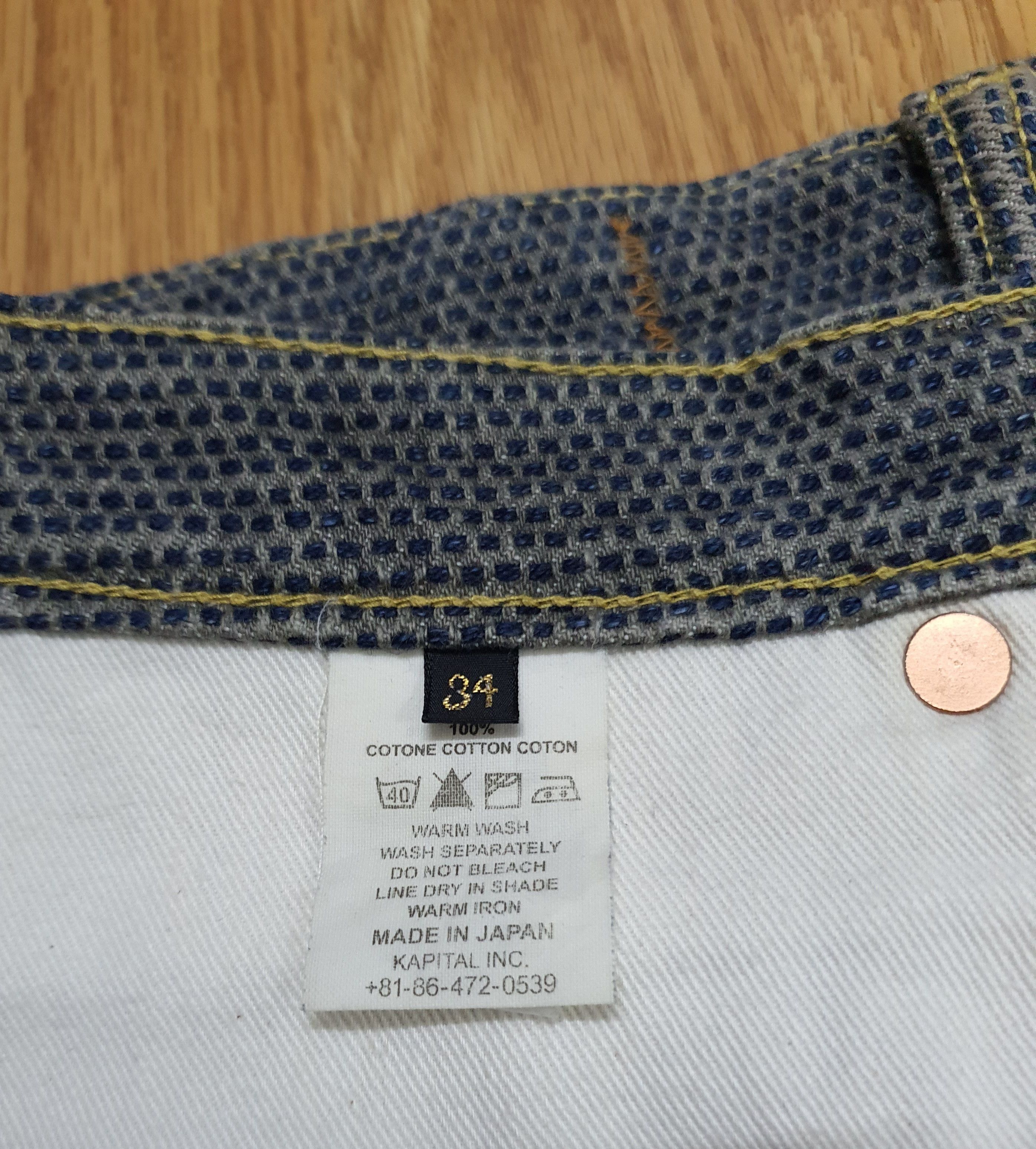 Kapital Waist 31" Kapital Century Denim Monkey Cisco Jeans Sashiko Size US 31 - 10 Thumbnail