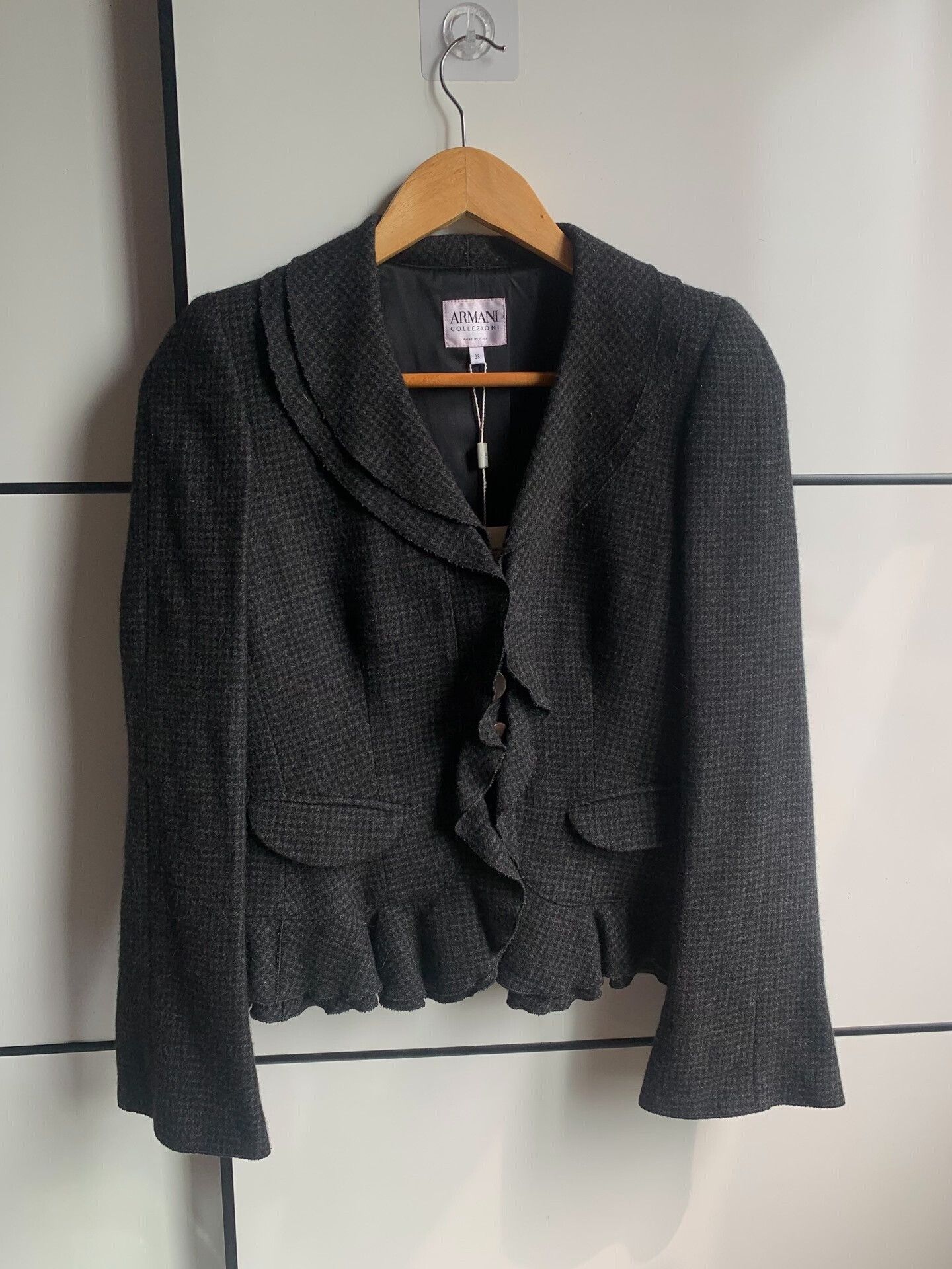 Armani Collezioni Armani Collezioni Wool Coat Size S / US 4 / IT 40 - 1 Thumbnail