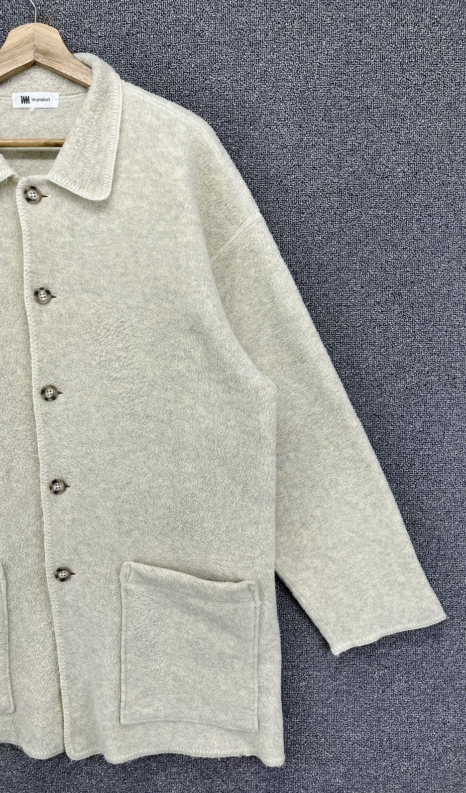Issey Miyake Vintage Issey Miyake Products Fleece Button Up Jacket Size US L / EU 52-54 / 3 - 3 Thumbnail
