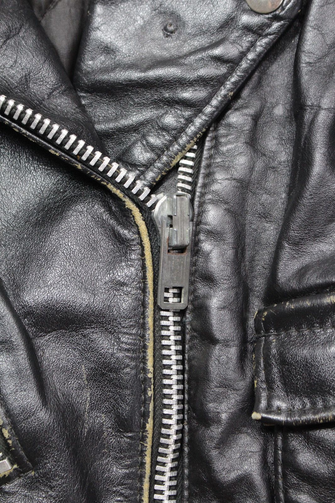 Vintage 1970S HARLEY DAVIDSON CYCLE QUEEN LEATHER BIKER JACKET Size S / US 4 / IT 40 - 10 Thumbnail