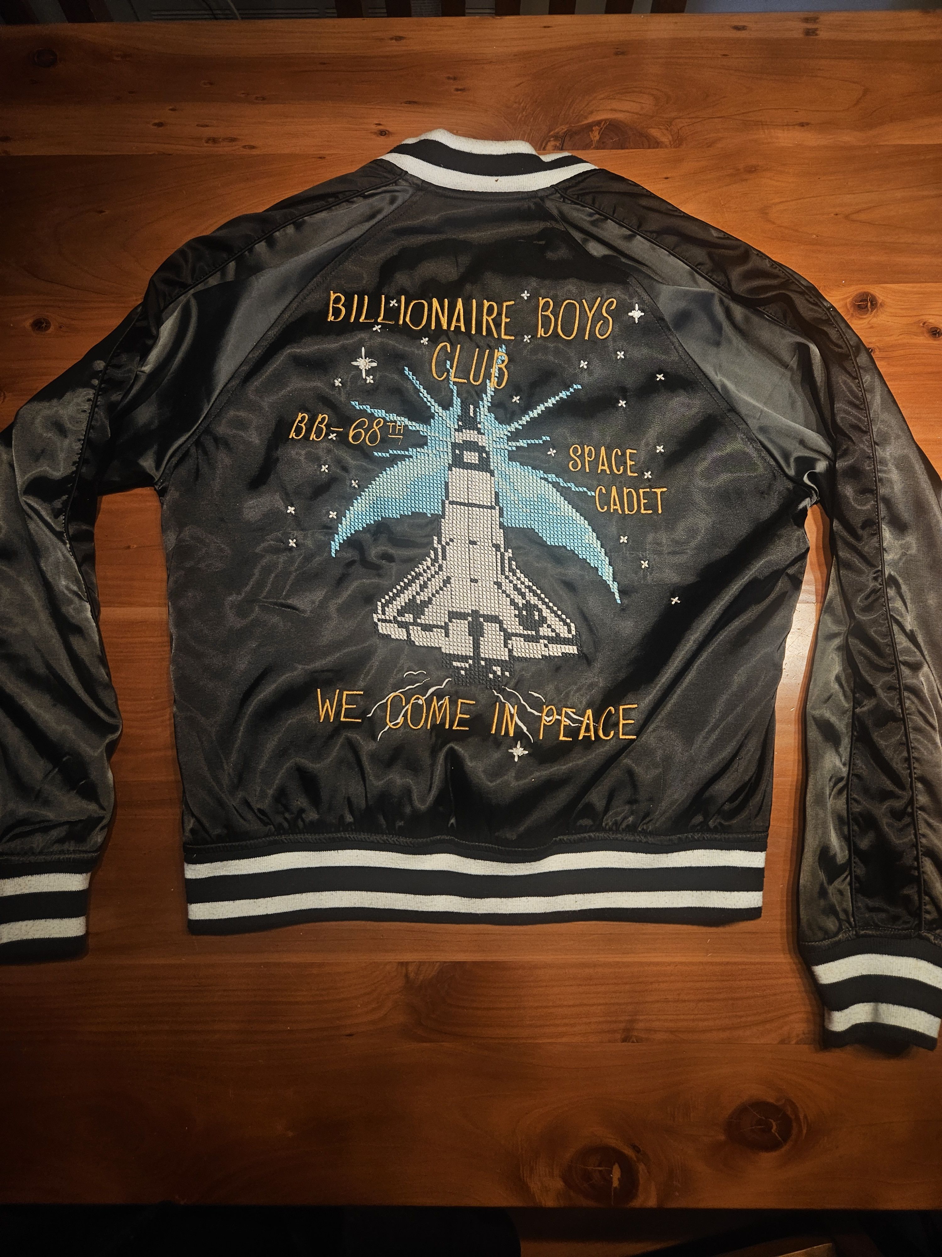 image of Black Billionaire Boys Club Bomber Jacket, Men's (Size Small)