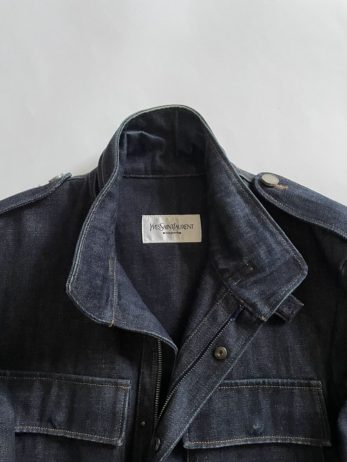 Tom Ford YSL Rive Gauche by Tom Ford Heavy Denim M51 Jacket Size US M / EU 48-50 / 2 - 7 Thumbnail