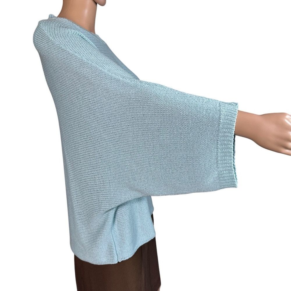 Zara Zara Knit Bat Sleeve Light Blue Sweater Size M Size M / US 6-8 / IT 42-44 - 3 Thumbnail