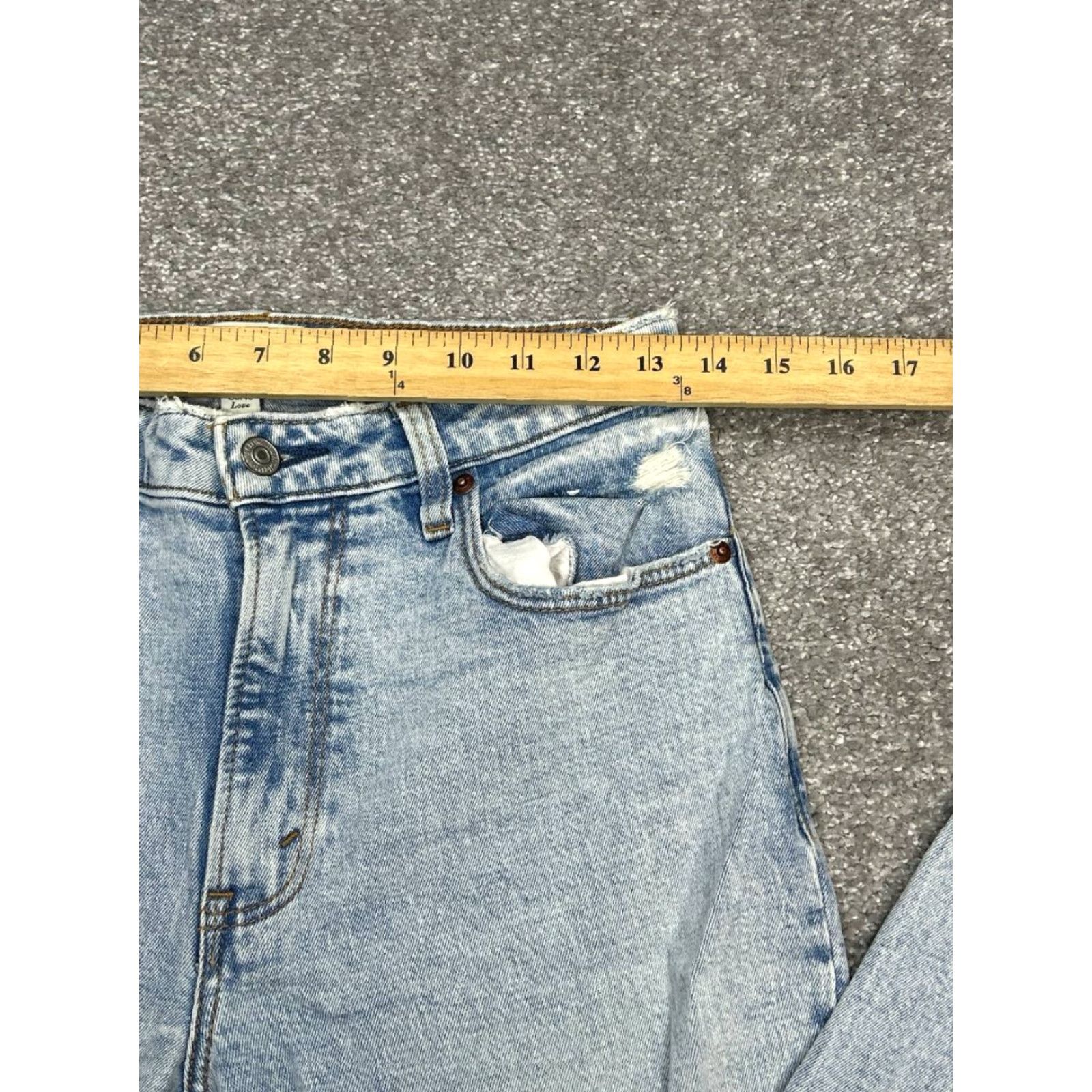 Abercrombie & Fitch Abercrombie & Fitch The Skinny Jeans Women 4 Blue Denim Cotton High Rise 27x25 Distressed Pockets Stretch Modern City Preppy Womens Jeans Size 27" / US 4 / IT 40 - 4 Thumbnail