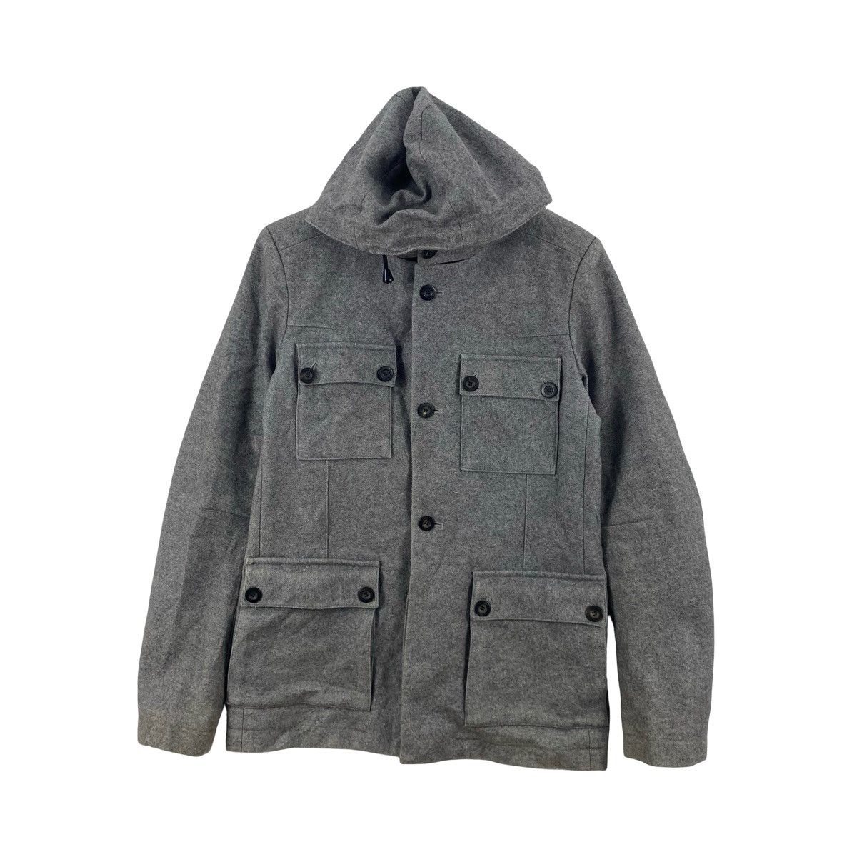 Reiss Vintage REISS HOODED Jacket Utility Field Coat Pocket Size US M / EU 48-50 / 2 - 4 Thumbnail