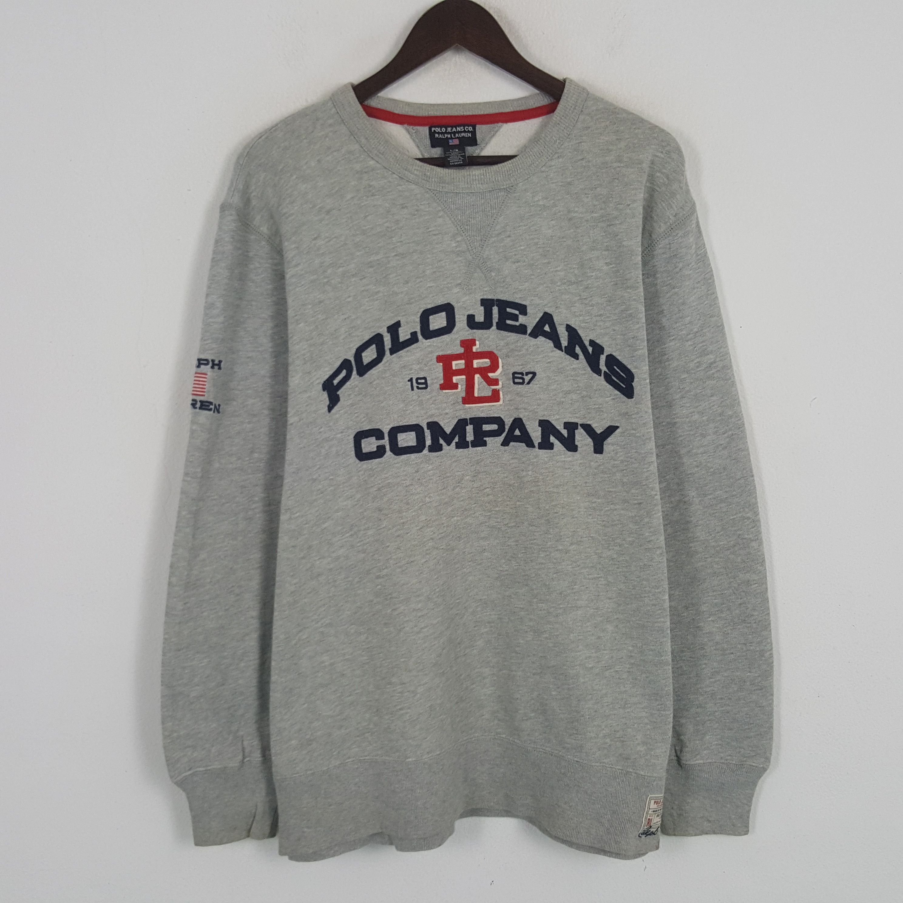 Polo Ralph Lauren × Vintage Vintage Polo Jeans Ralph Lauren Company Sweatshirt Size US L / EU 52-54 / 3 - 1 Thumbnail