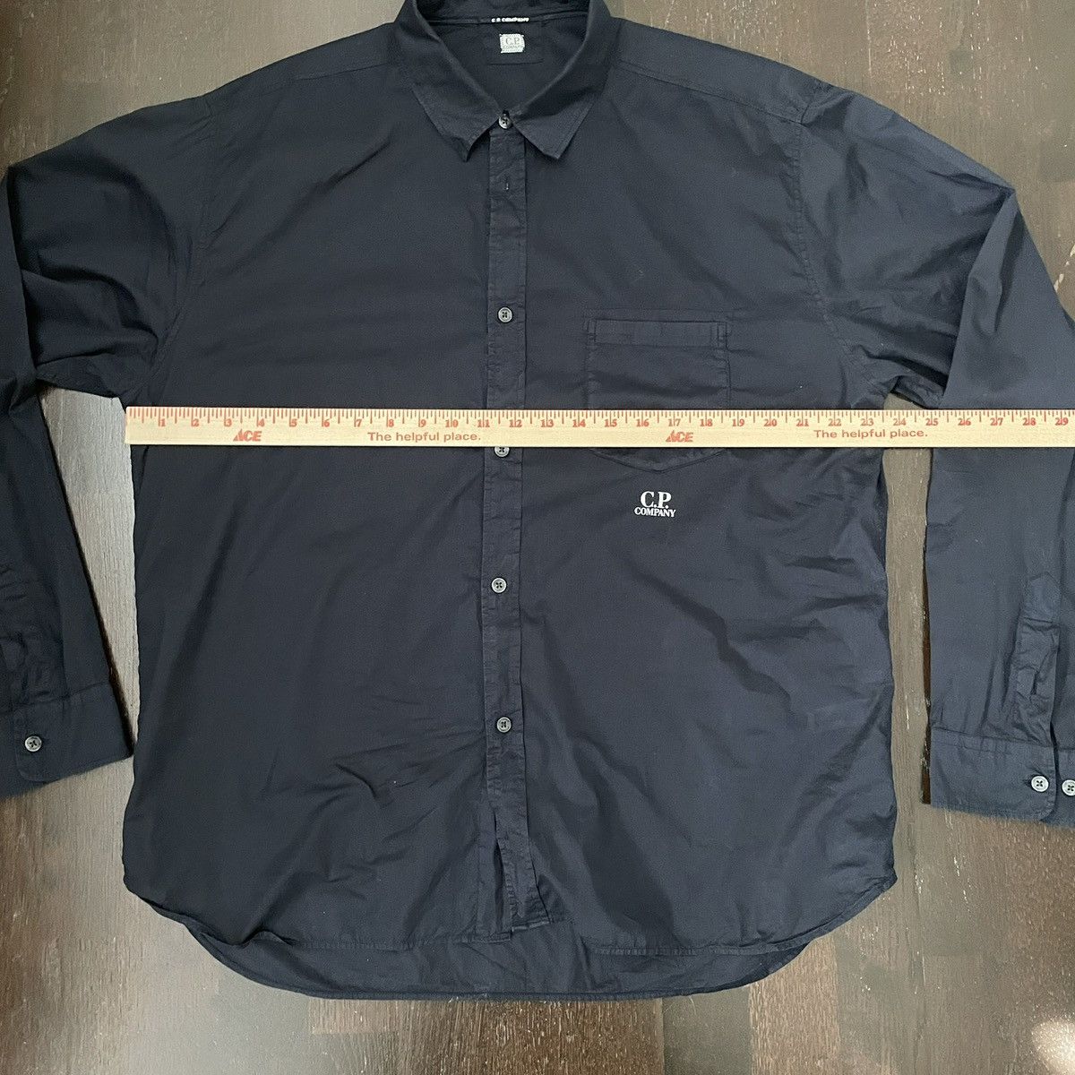 C.P. Company CP Company Midnight Button Up Shirt Delicate Cotton Size US XL / EU 56 / 4 - 9 Thumbnail