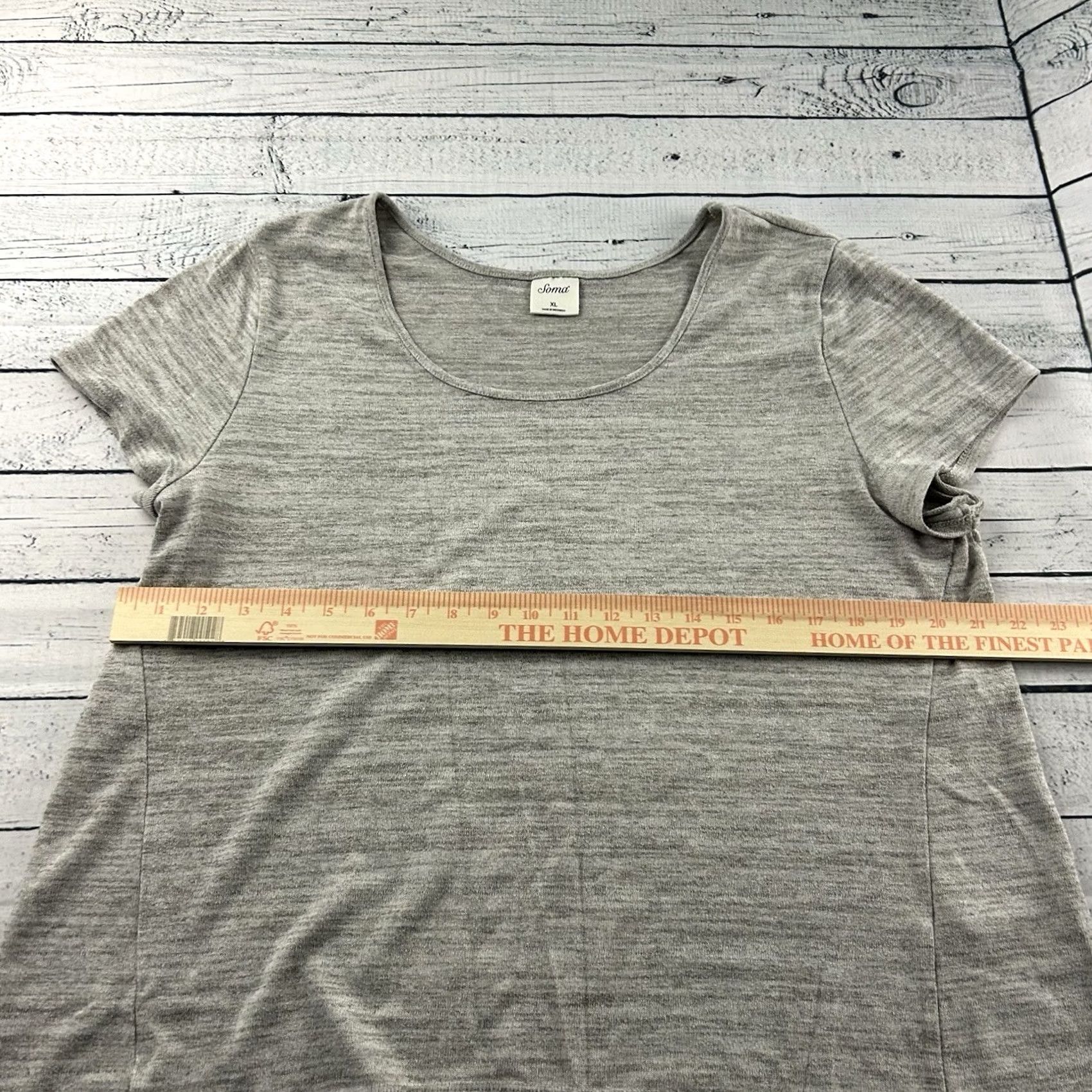 Vintage Soma Short Sleeve Casual Top Women's XL Gray Shirt T-Shirt Womens XL Gray SOMA Short Sleeve Casual Top Size XL / US 12-14 / IT 48-50 - 4 Thumbnail