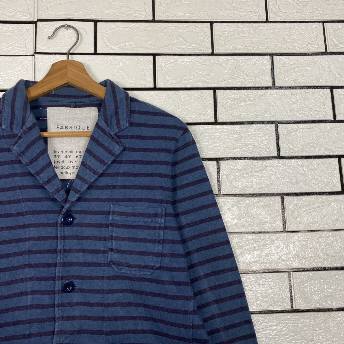 Issey Miyake 📌Hickory Striped Design Jacket Fabrique Button Size US XXS / EU 40 - 7 Thumbnail