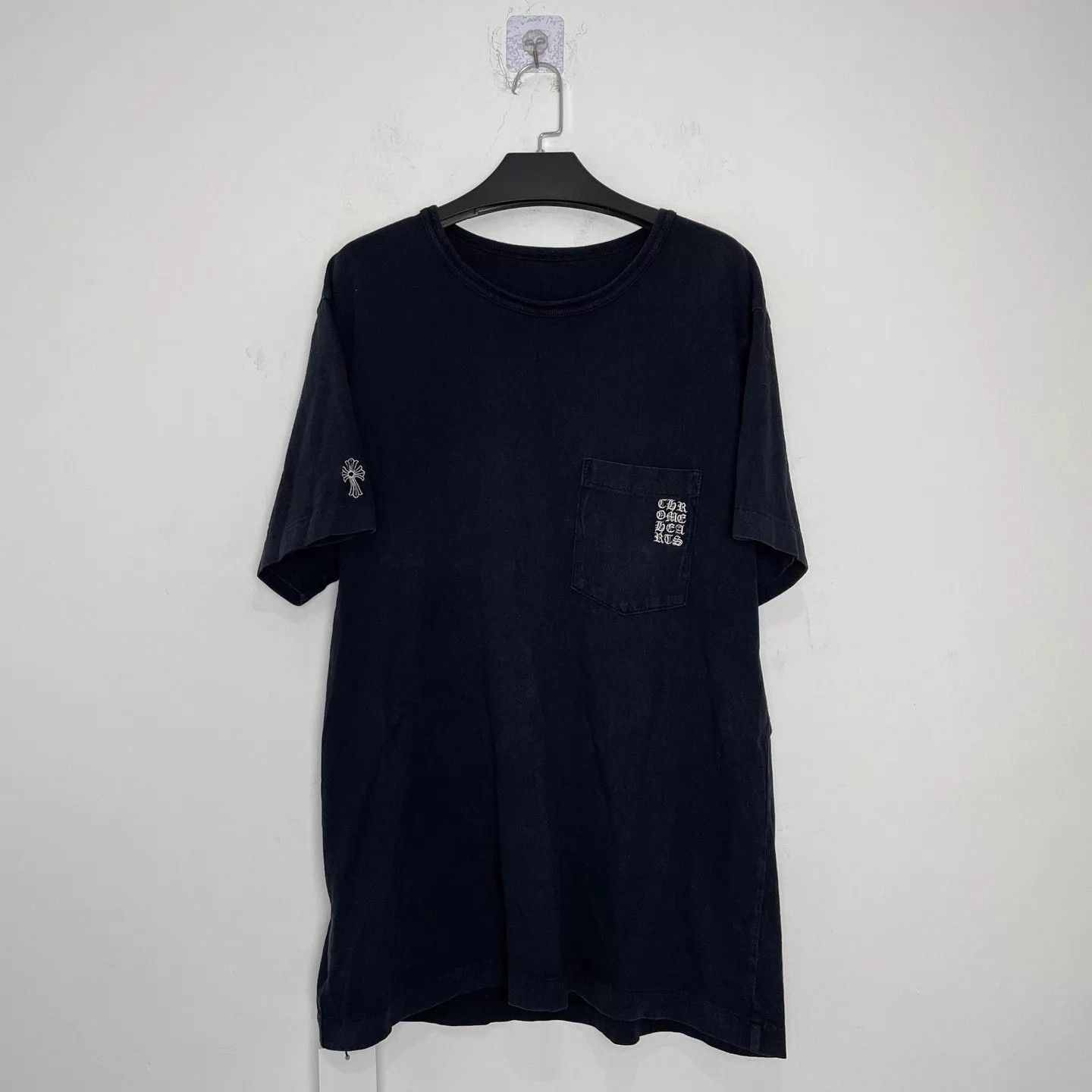 Chrome Hearts Chrome Hearts Black Cross Embroidered Short Sleeve T-Shirt L Size US L / EU 52-54 / 3 - 1 Thumbnail