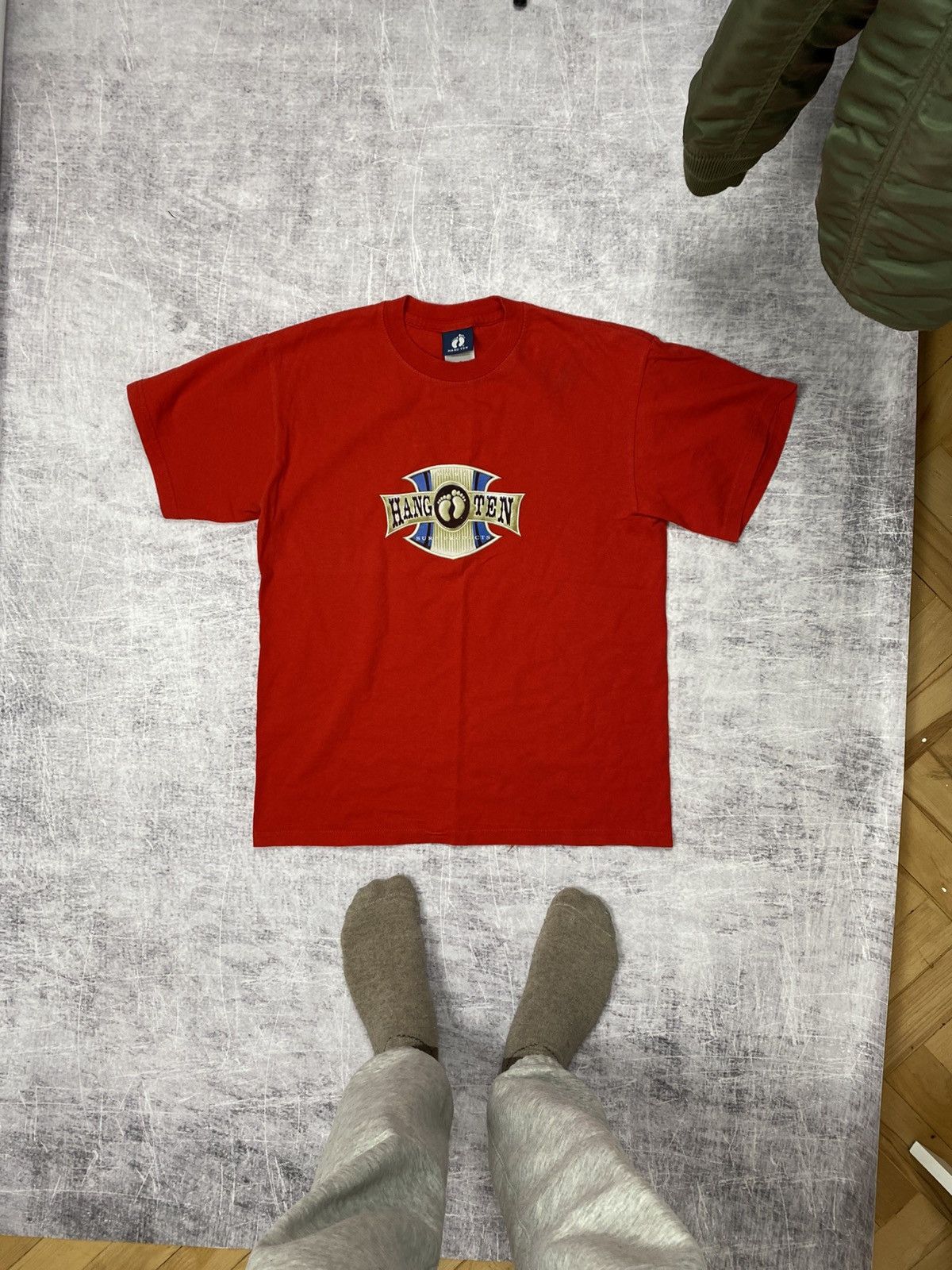 Hang Ten × Vintage Cropped red vintage tee by Hang Ten Size US M / EU 48-50 / 2 - 1 Thumbnail