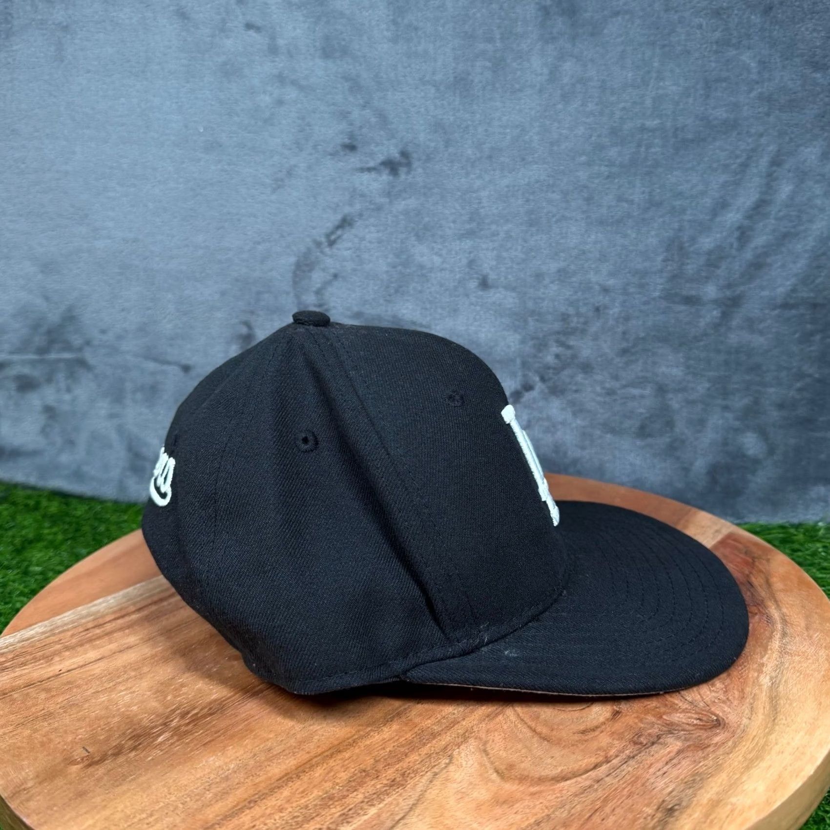 New Era VINTAGE? No — New Era Los Angeles Dodgers Hat Snapback One Size Mens Black Cotton Solid 9FIFTY Adjustable Baseball Cap Dodgers MLB Streetwear Size ONE SIZE - 3 Thumbnail