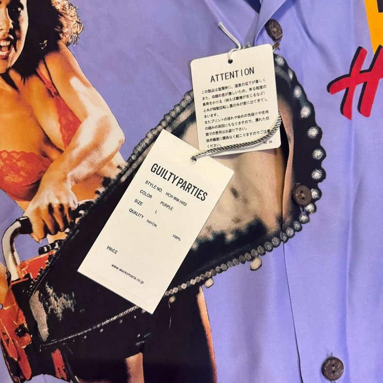 Wacko Maria Wacko maria 23SA HOLLYWOOD CHAINSAW Female Chainsaw Hawaii Size US L / EU 52-54 / 3 - 3 Thumbnail