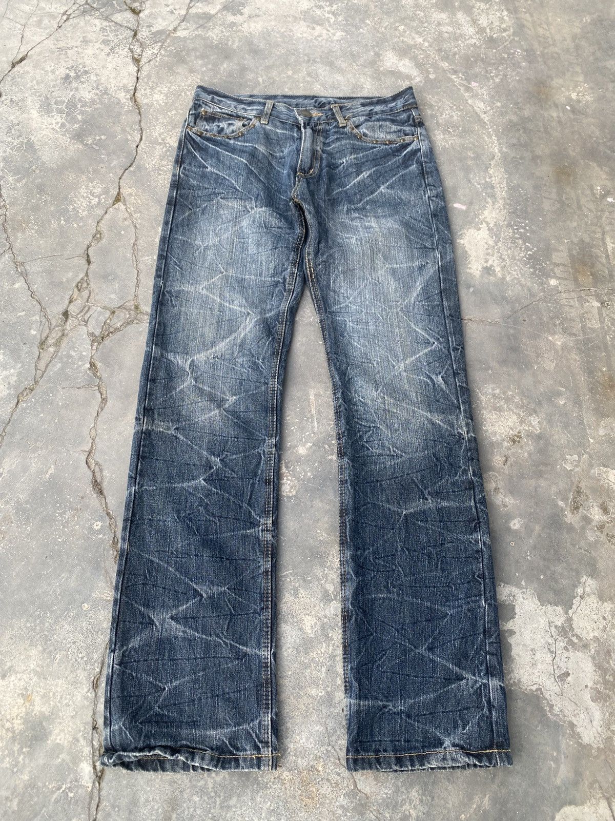 Japanese Brand Japanese Punk Ghotic Stacked Jeans Size US 32 / EU 48 - 6 Thumbnail