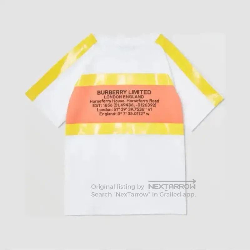 Burberry Burberry Limited White Cotton Men's T-Shirt. Size US S / EU 44-46 / 1 - 1 Thumbnail