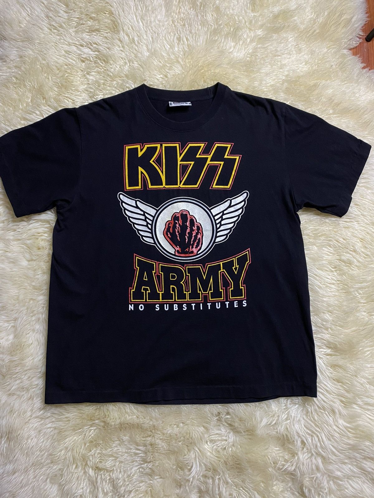 Vintage T-shirt for fans of the legendary rock band kiss army Size US L / EU 52-54 / 3 - 1 Thumbnail