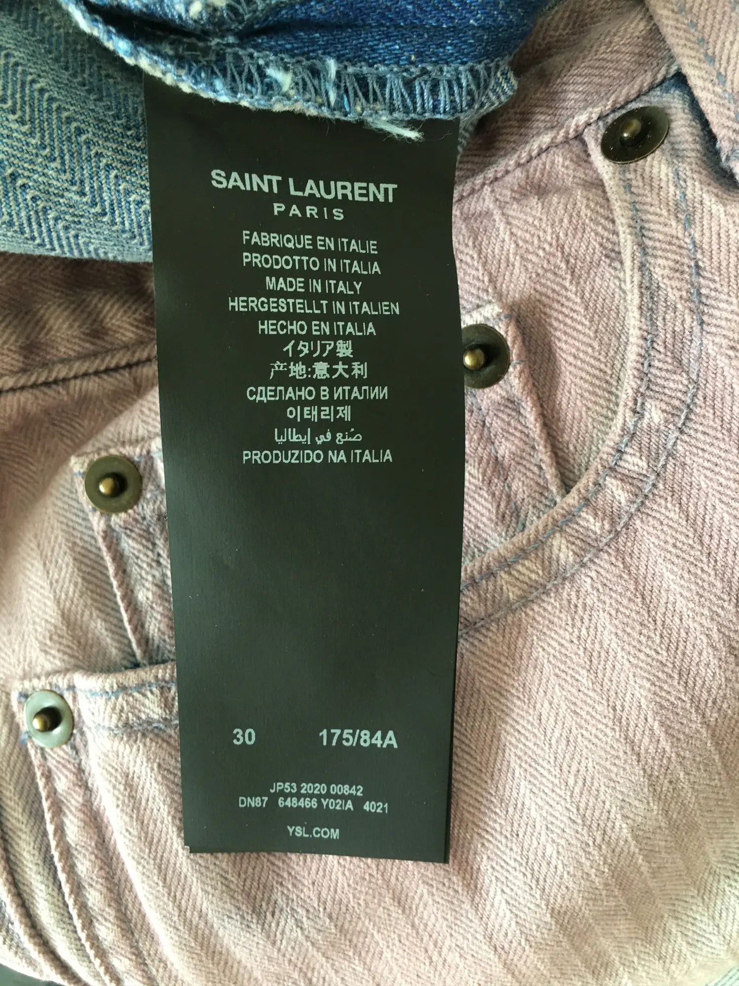 Saint Laurent Paris SS'21 Shorts Degrade Dyed Size US 30 / EU 46 - 4 Thumbnail