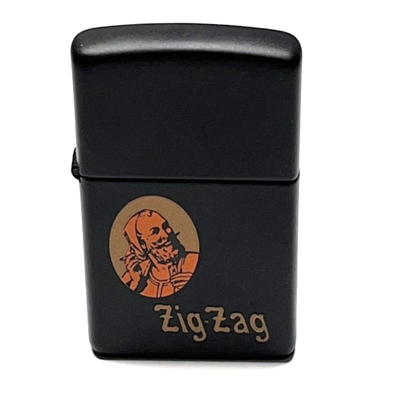 Zippo RARE Vintage Zippo – Zig Zag Man – Black Matte – 1997 MINT Size ONE SIZE - 1 Thumbnail