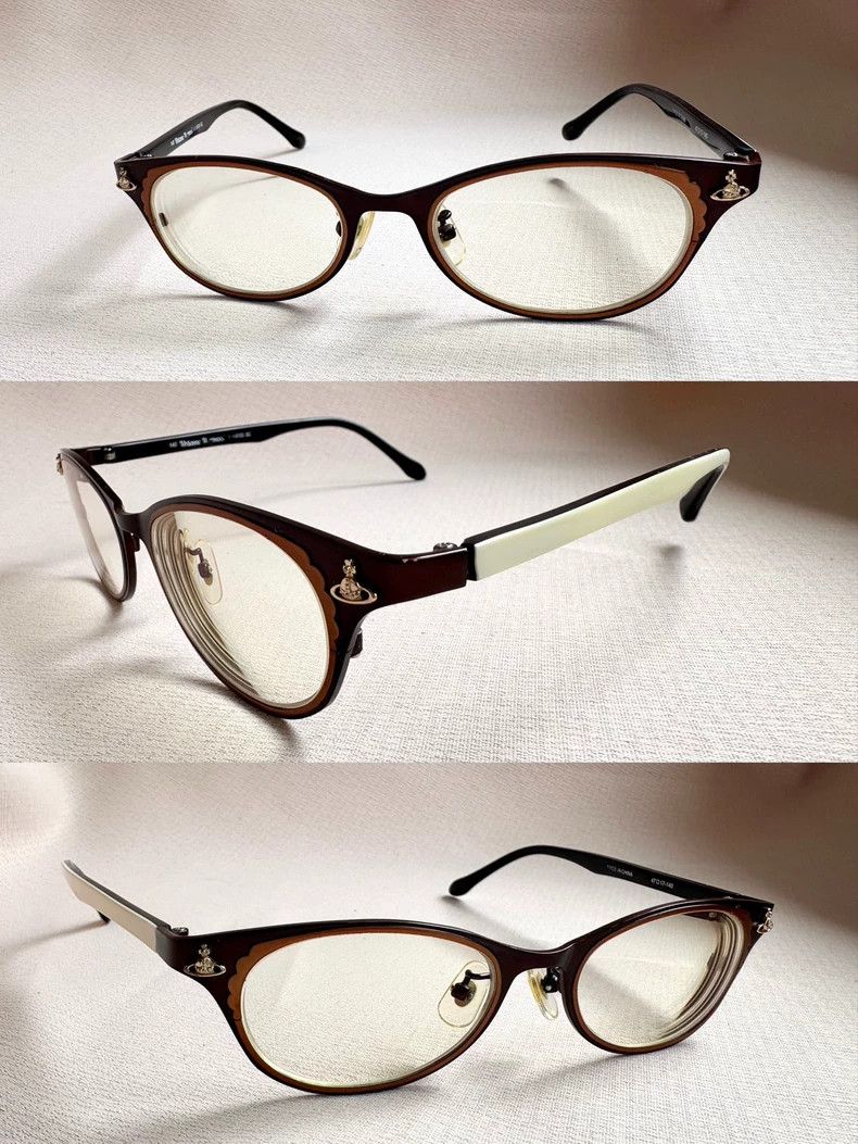 Vivienne Westwood Vivienne Westwood Vintage cat-eye style Saturn logo tortoi Size ONE SIZE - 1 Thumbnail