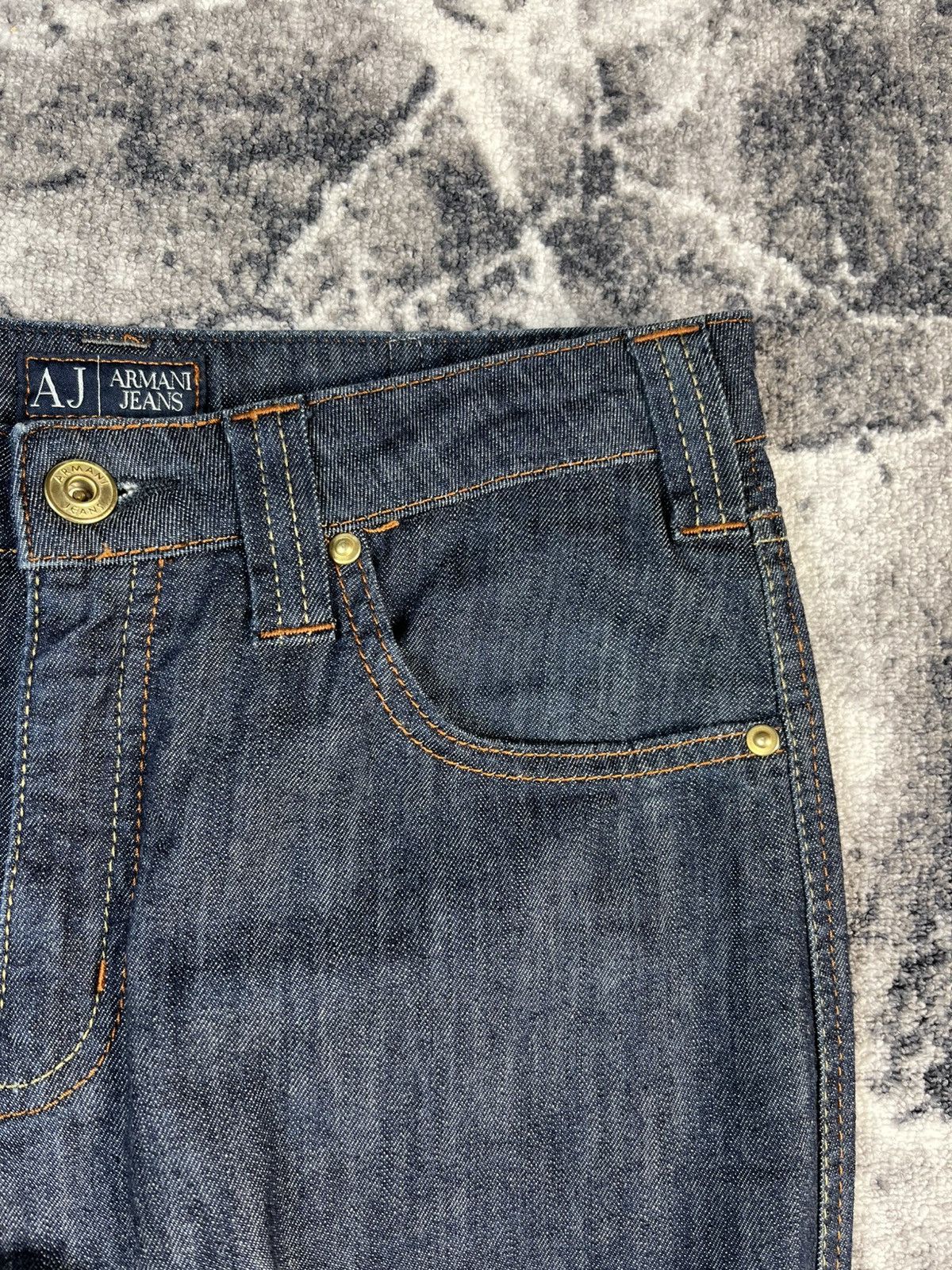 Armani Armani Jeans AJ Metal Logo Indigo Denim Jeans Size US 30 / EU 46 - 5 Thumbnail