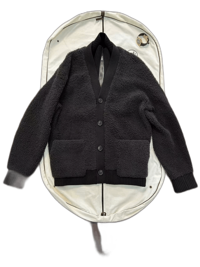 Hermes Hermes Shearling Jacket with Cashmere Blend Size US XL / EU 56 / 4 - 1 Thumbnail