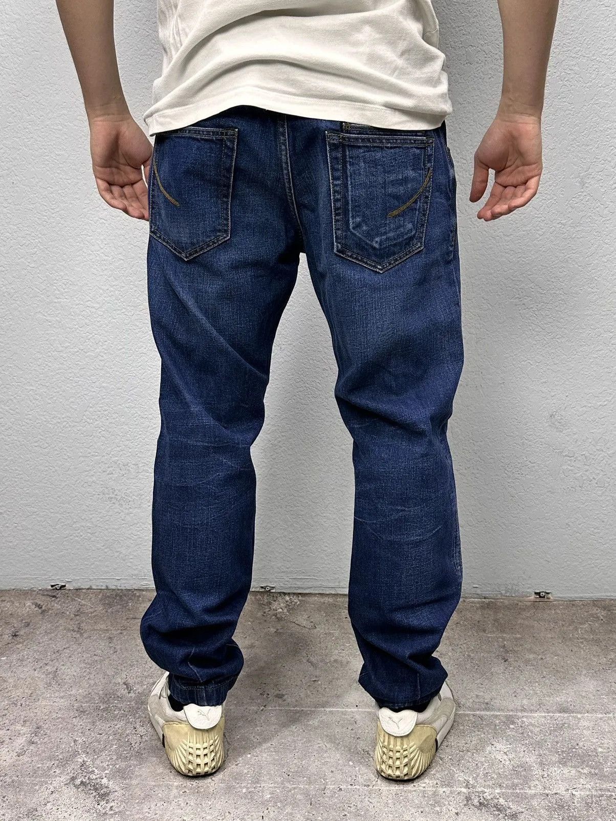 Prada Vintage Denim Blue Handpicked Jeans Baggy Casual Style Size US 35 - 11 Thumbnail